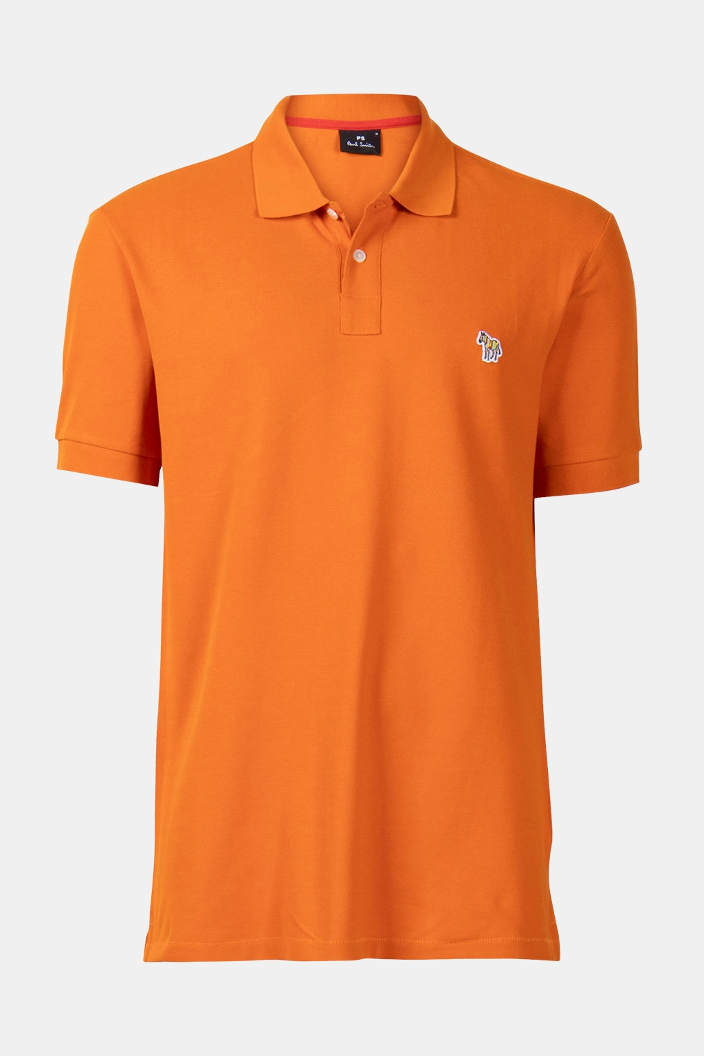 REG FIT SS POLO SHIRT ZEBRA ORANGE 3