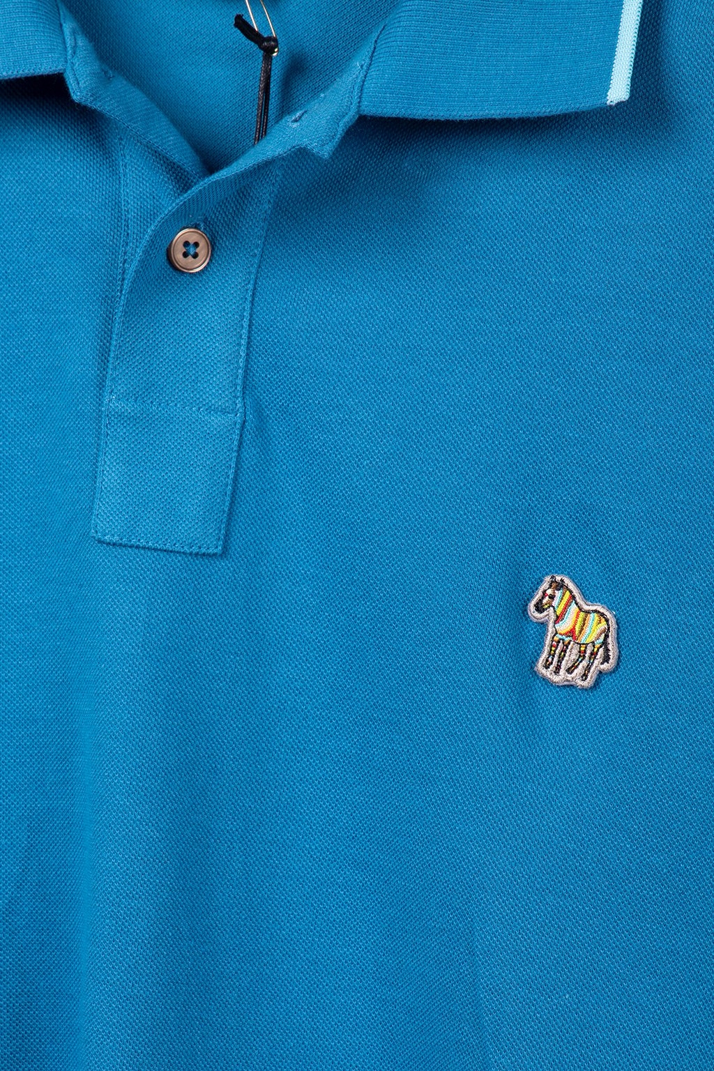 REG POLO SS ZEB BADGE PETROL GREEN 4