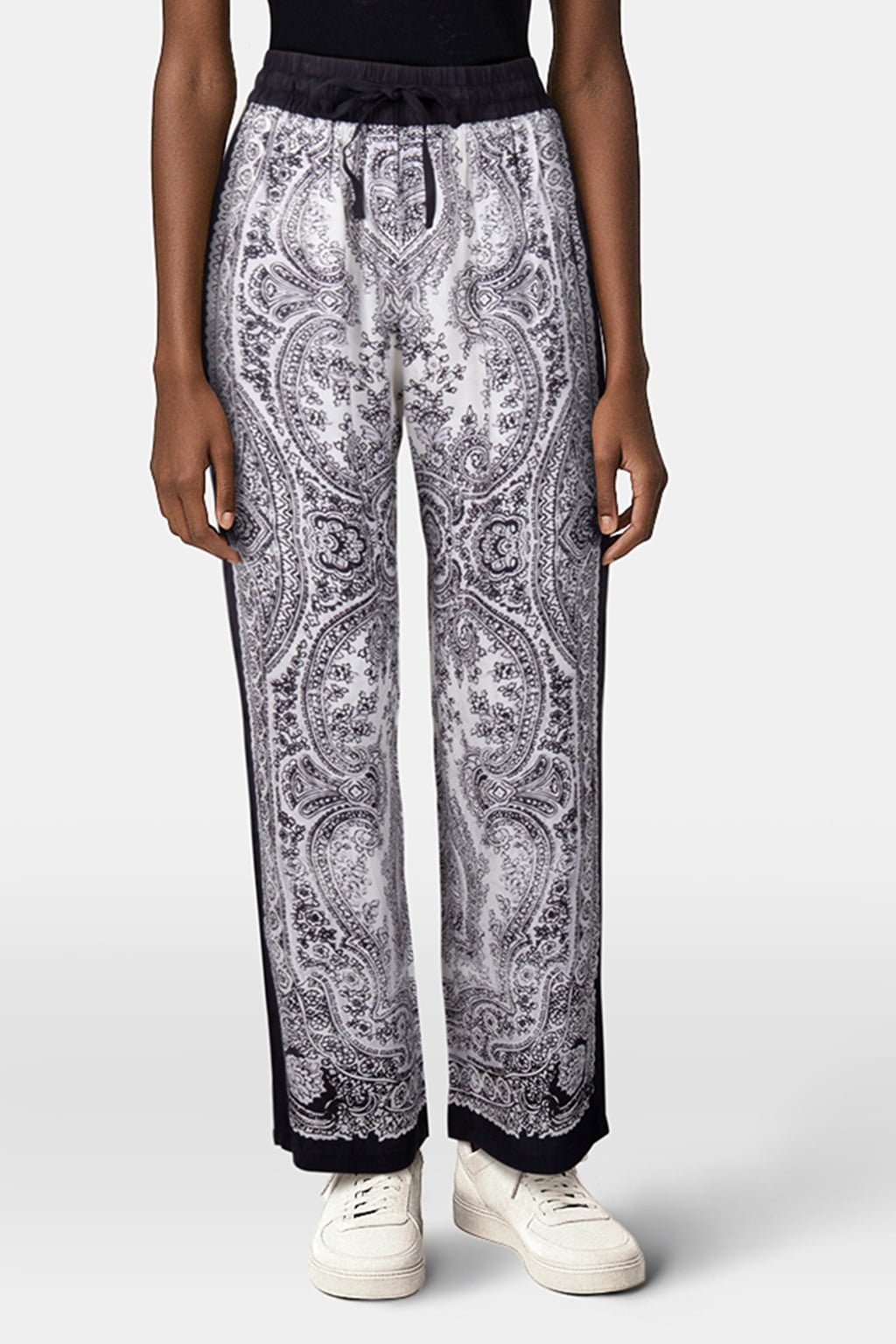 TYLER RAFAELA TROUSE OFF WHITE/BLACK 1