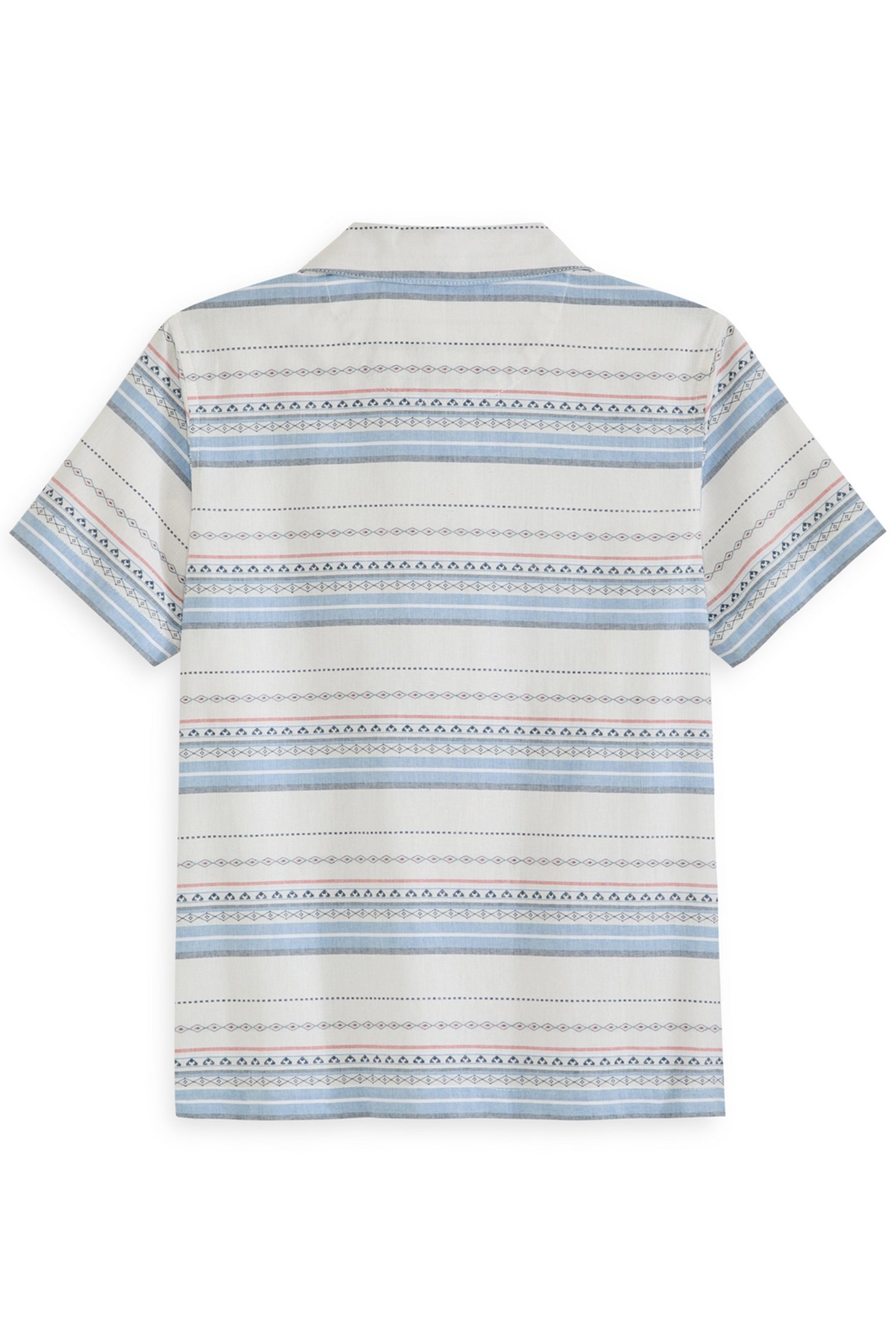 BOYS DOBBY CAMP SHIRT GREY/GREY 2