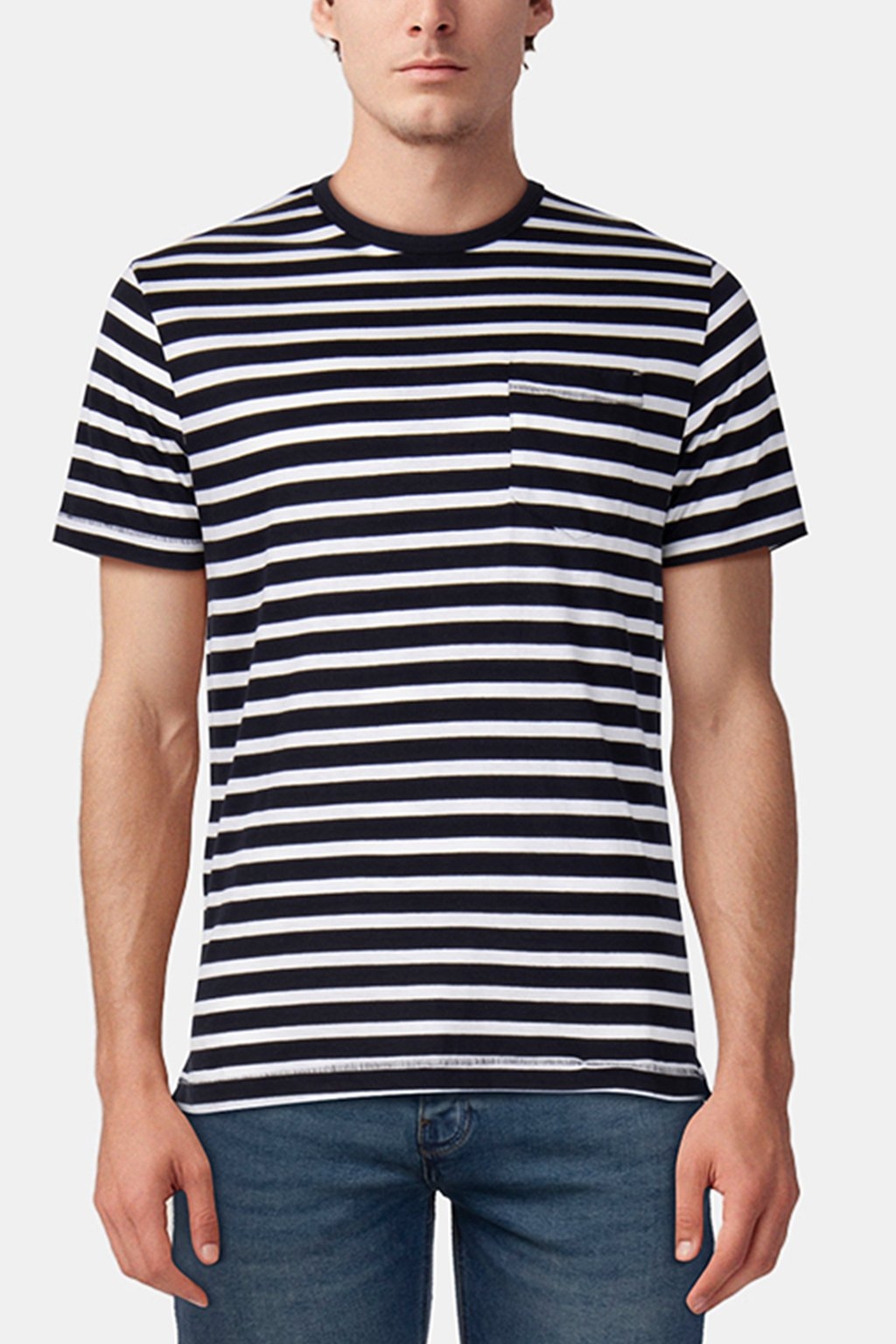MID STRIPE POCKET Y/D SS25 MARINE/ECRU 1