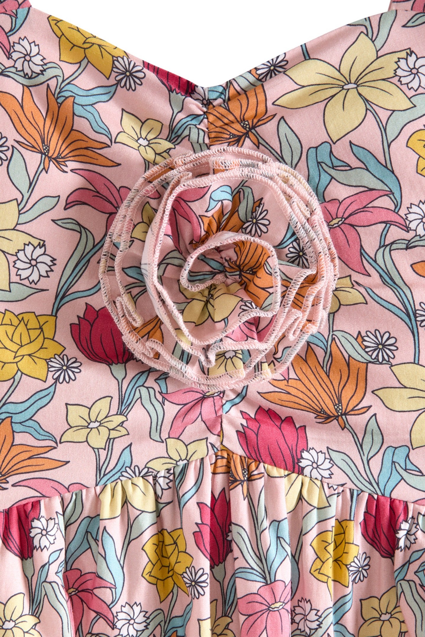 BIG GIRLS S&S 2 PC DRESS & ACCESSORY SET LT PASTEL PINK 4