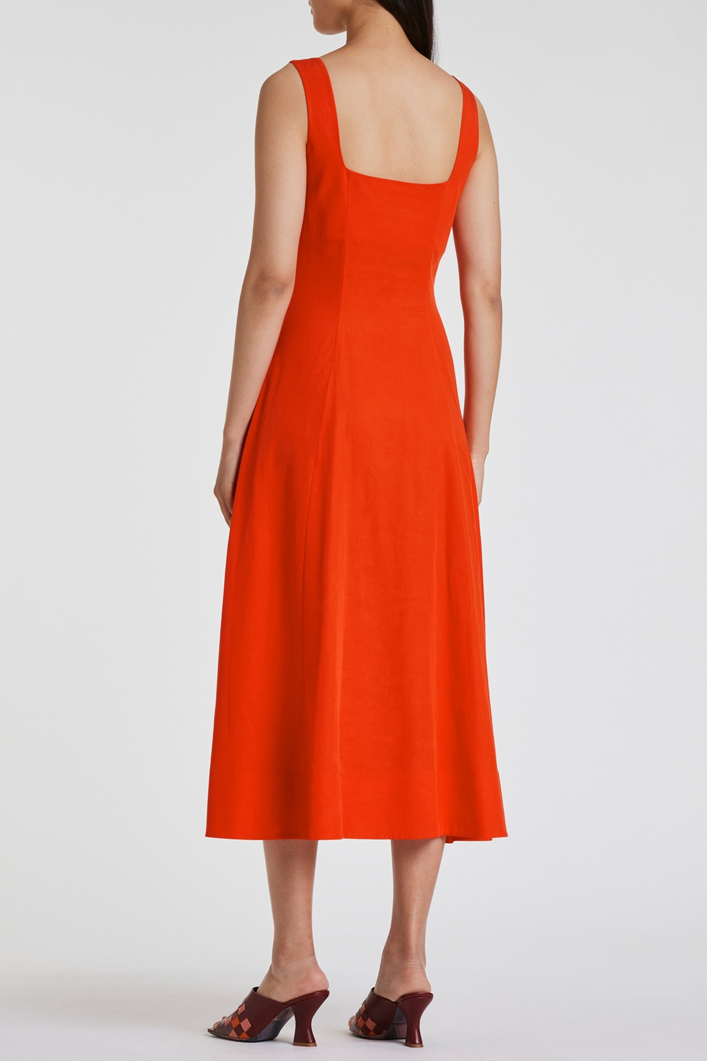WOMENS DRESS DARK ORANGE 2