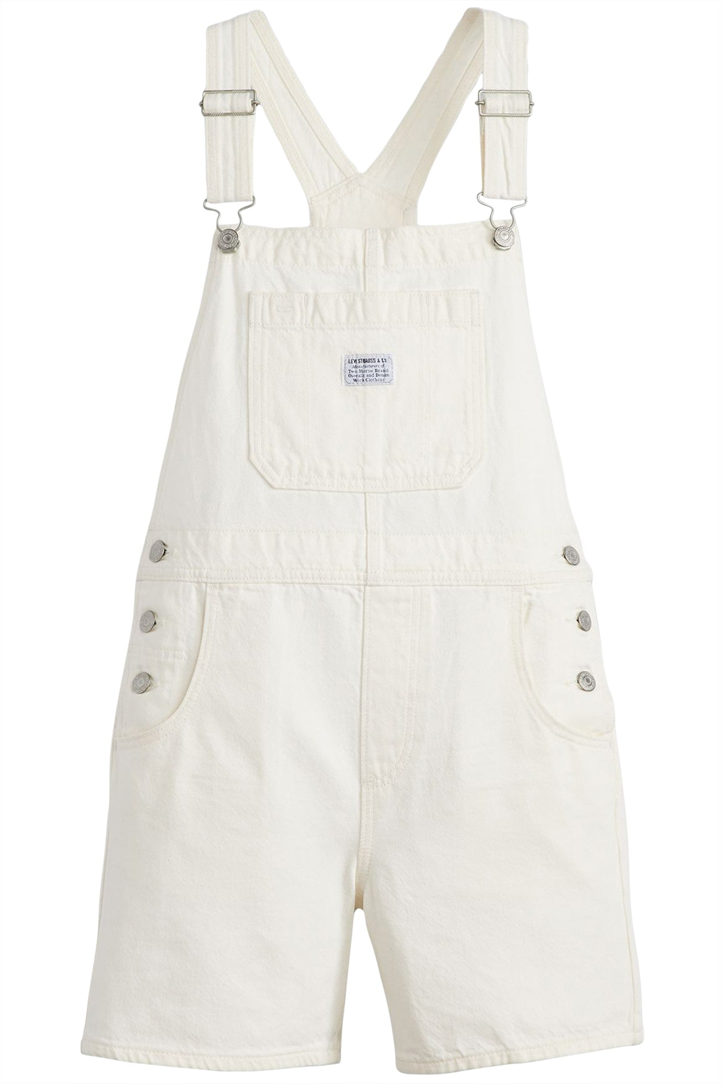 UTILITY DUNGAREES PLAYSUIT IN WHITE 3