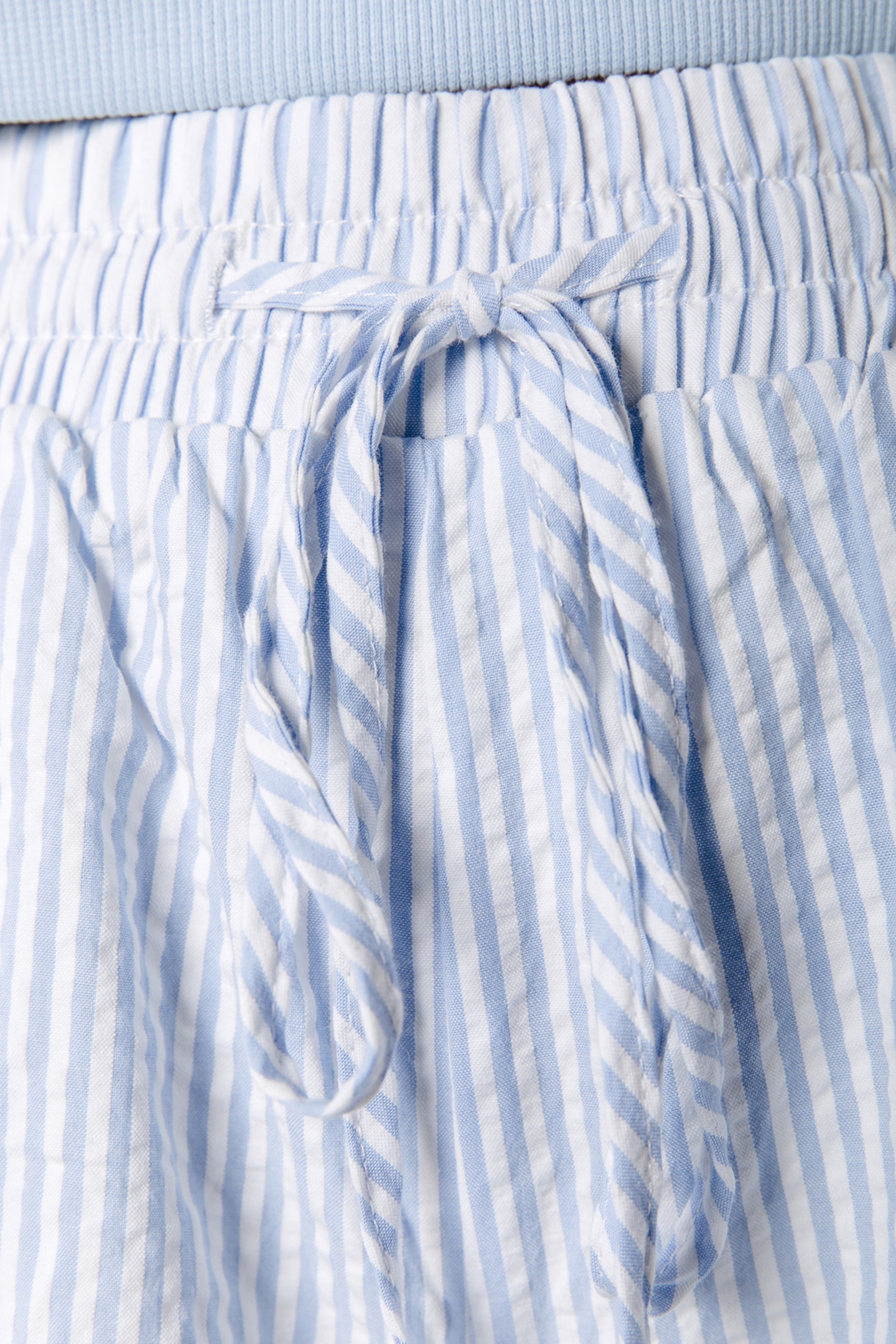 SENSA STRIPED RUFFLE SHORT SOFT BLUE 6