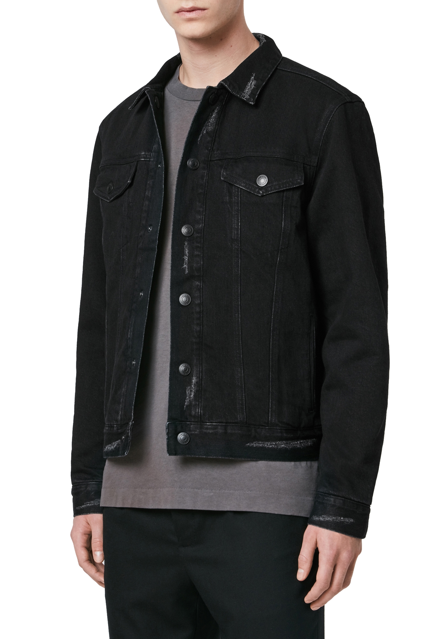 BRIND JACKET WASHED BLACK/BLACK 5