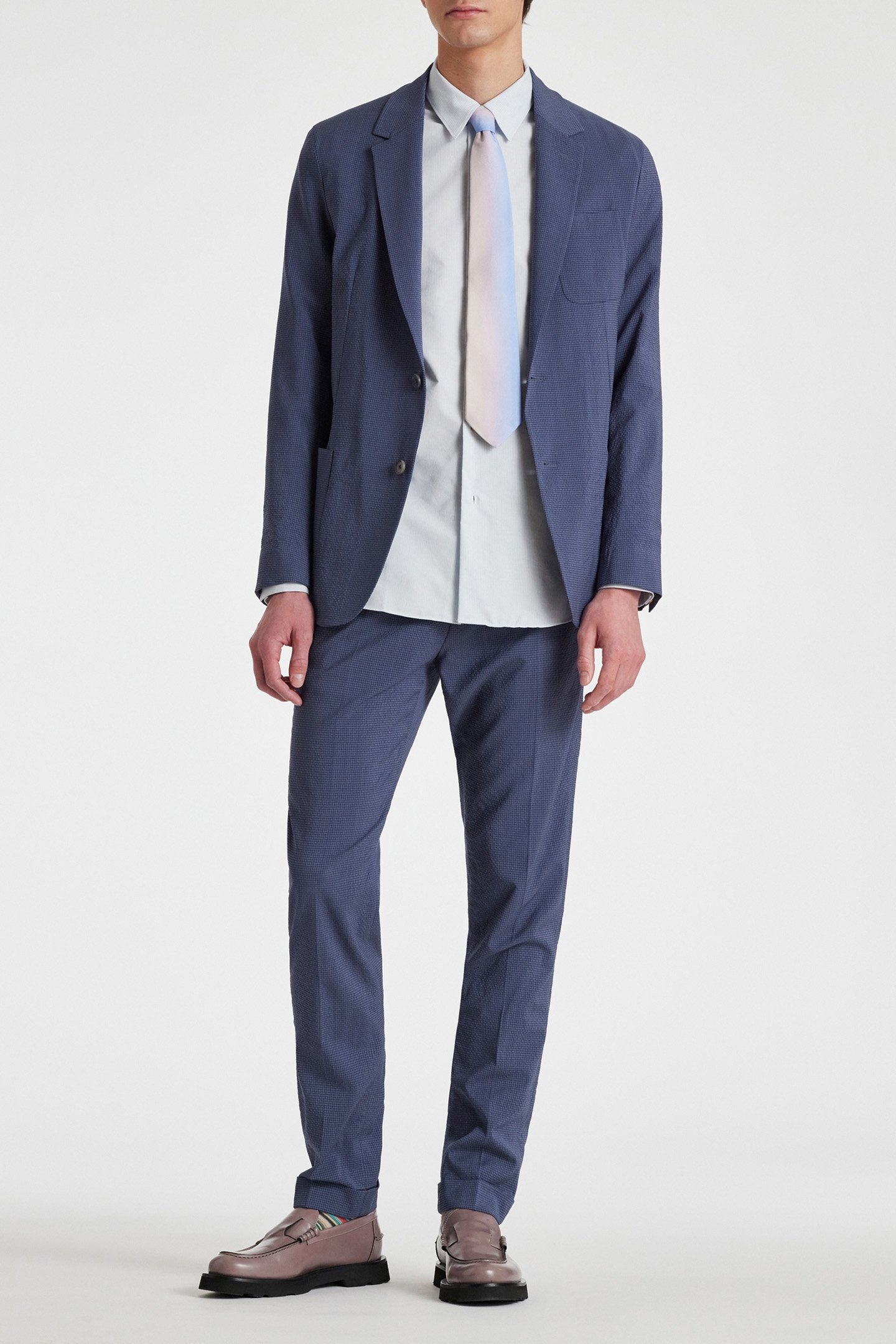 MENS 2 BTN PATCH POCKET JACKET INDIGO 3