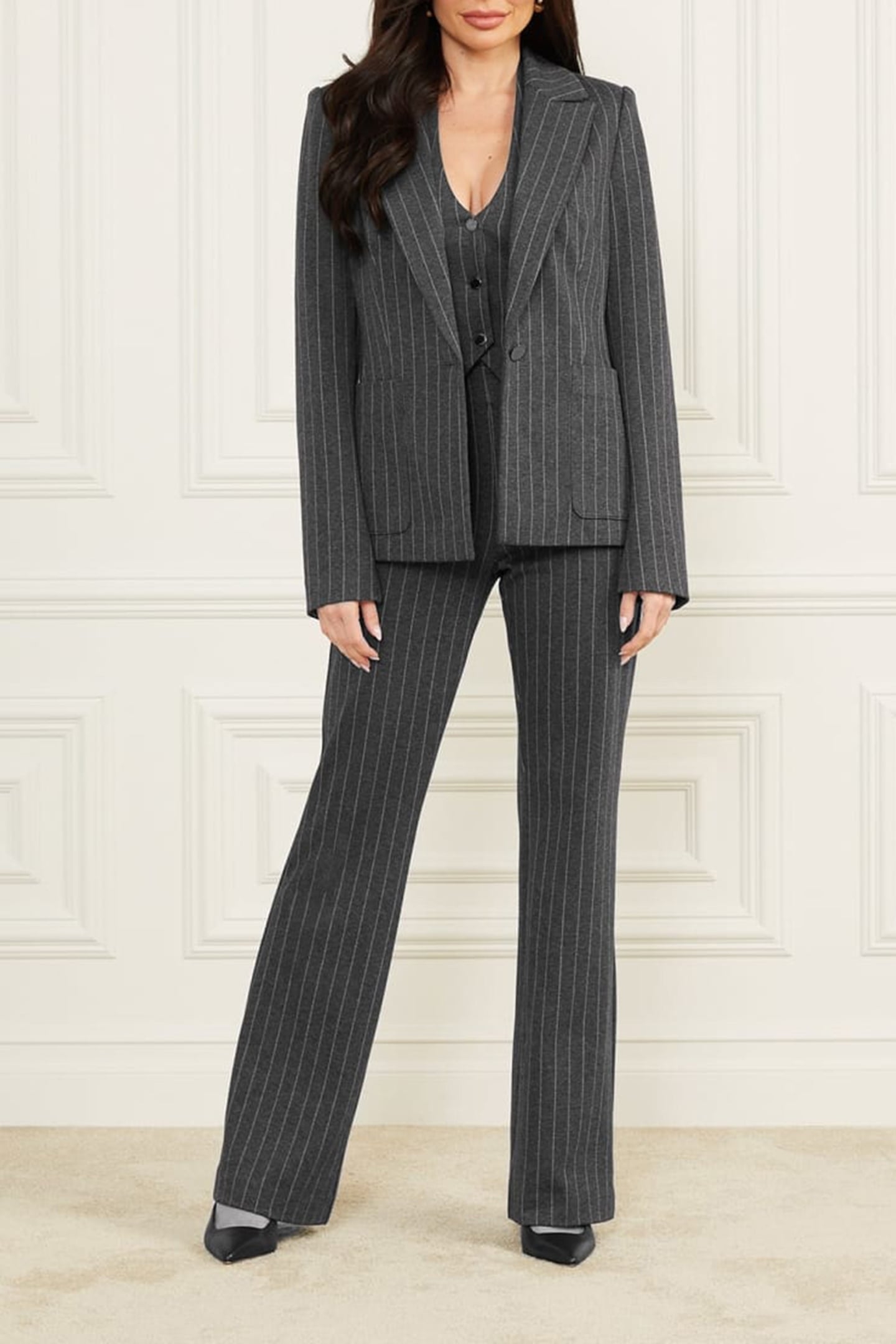 MARCIANO BY GUESS HAYDEN BLAZER HEATHER GREY 3