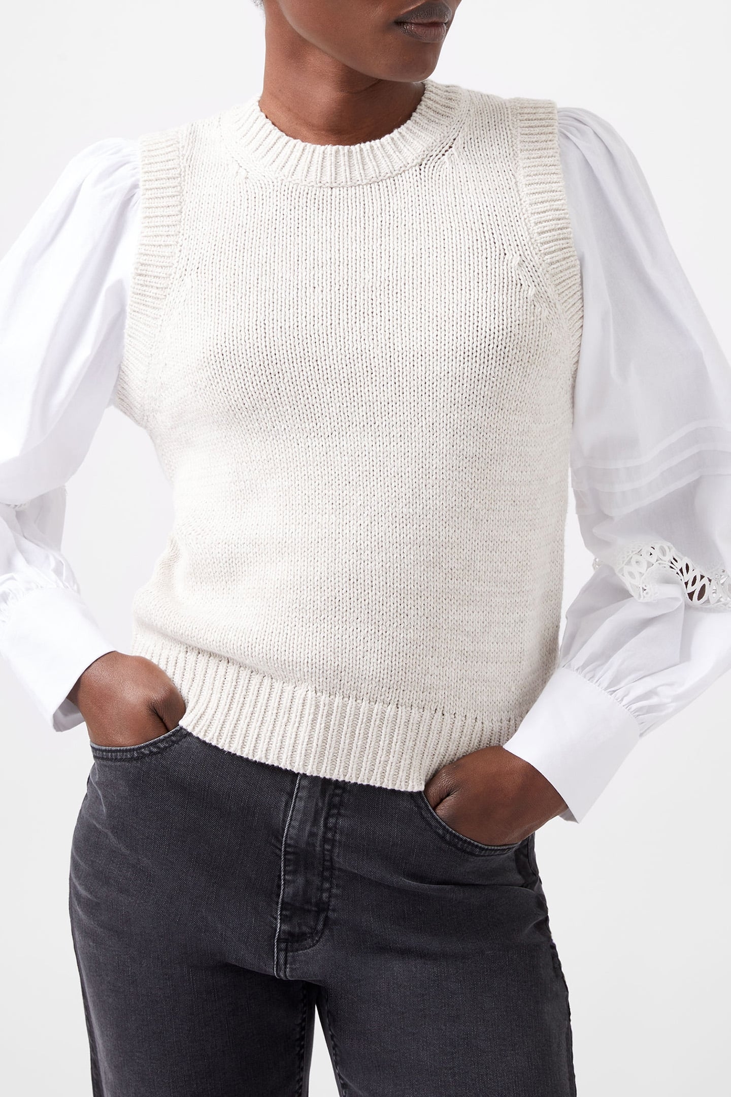 KLARA FLEC MIX JUMPER GREY OATMEAL MIX 4