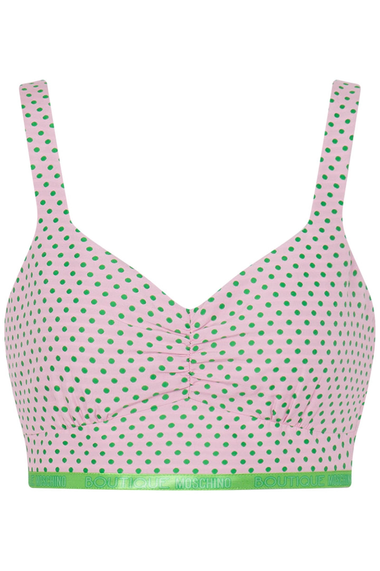 CROP TOP SMALL POLKA DOTS PINK 3