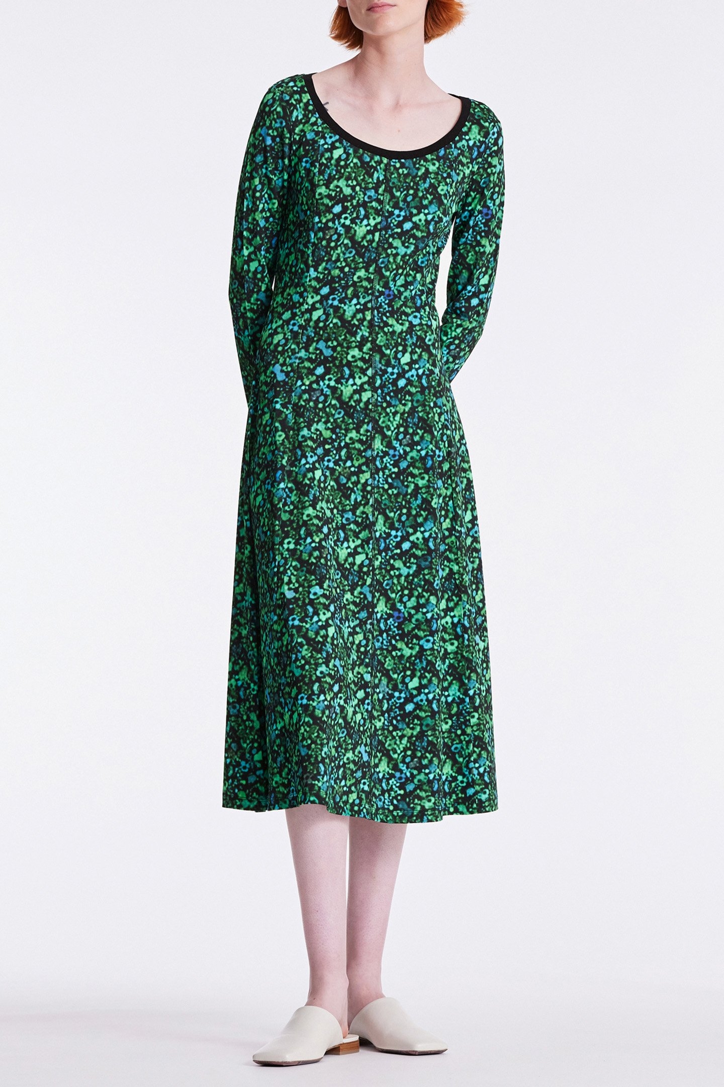 WOMENS DRESS EMERALD GREEN 1