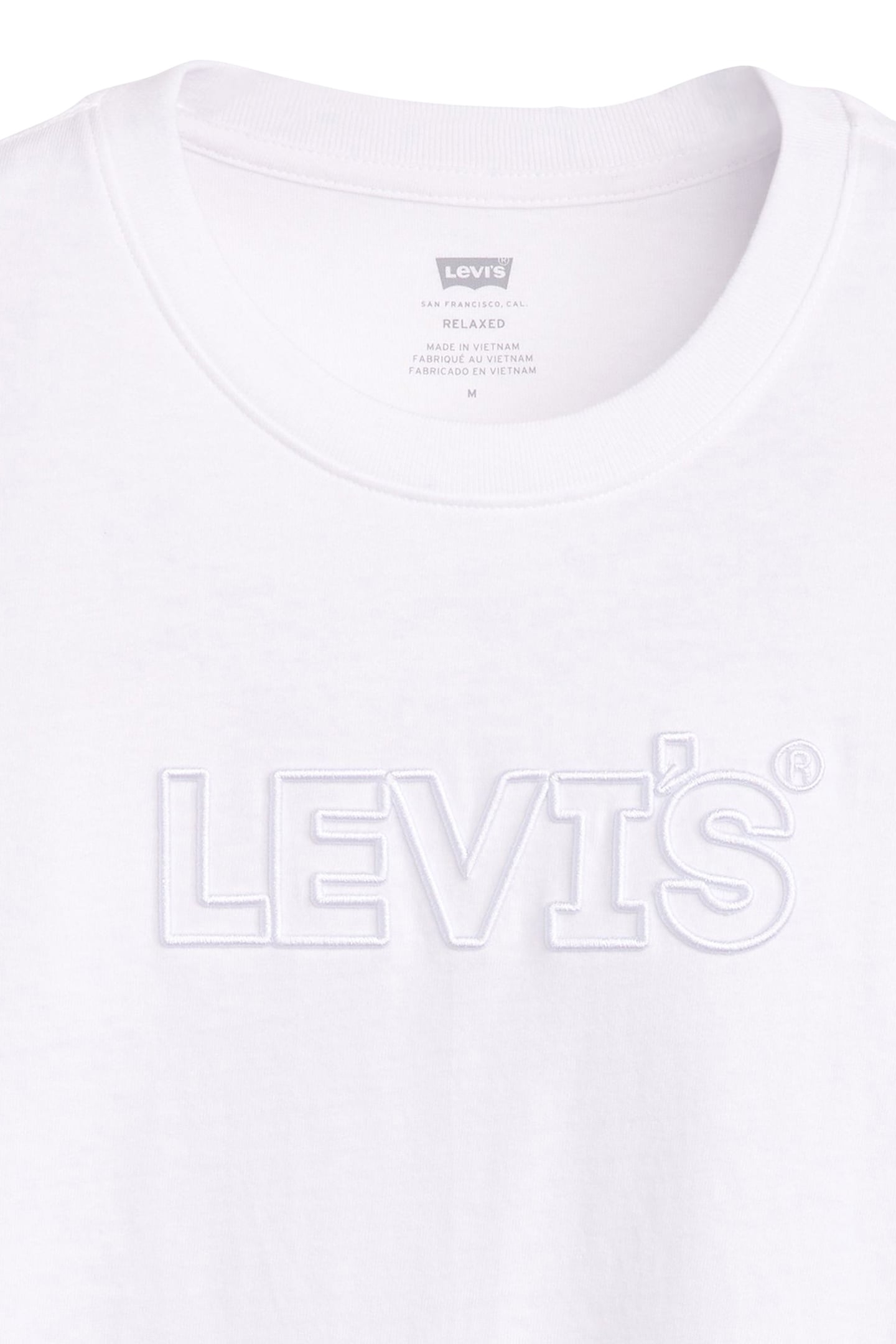 SS RELAXED FIT TEE CORDED HEADLINE WHITE 4