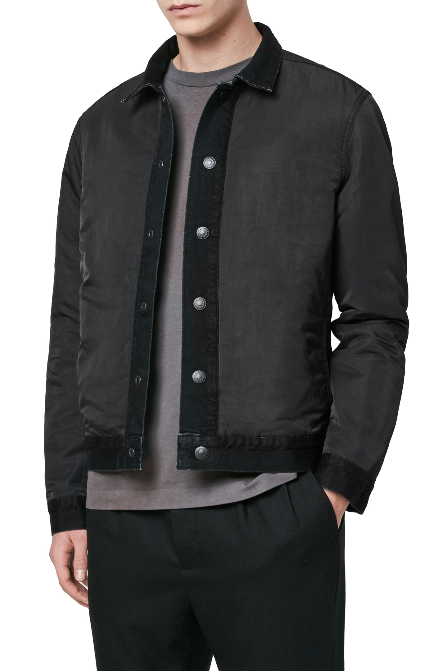 BRIND JACKET WASHED BLACK/BLACK 4