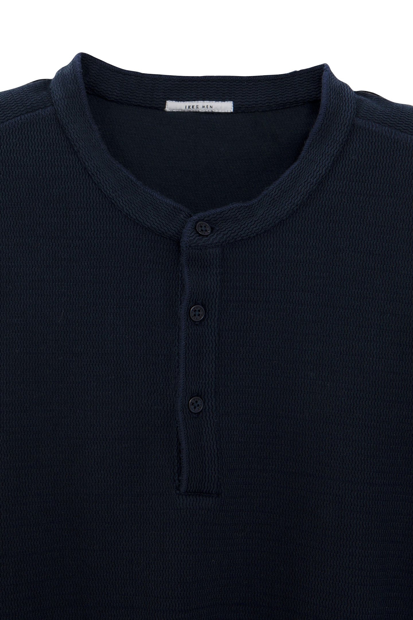 NAVY EMBOSSED MESH T-SHIRT 6