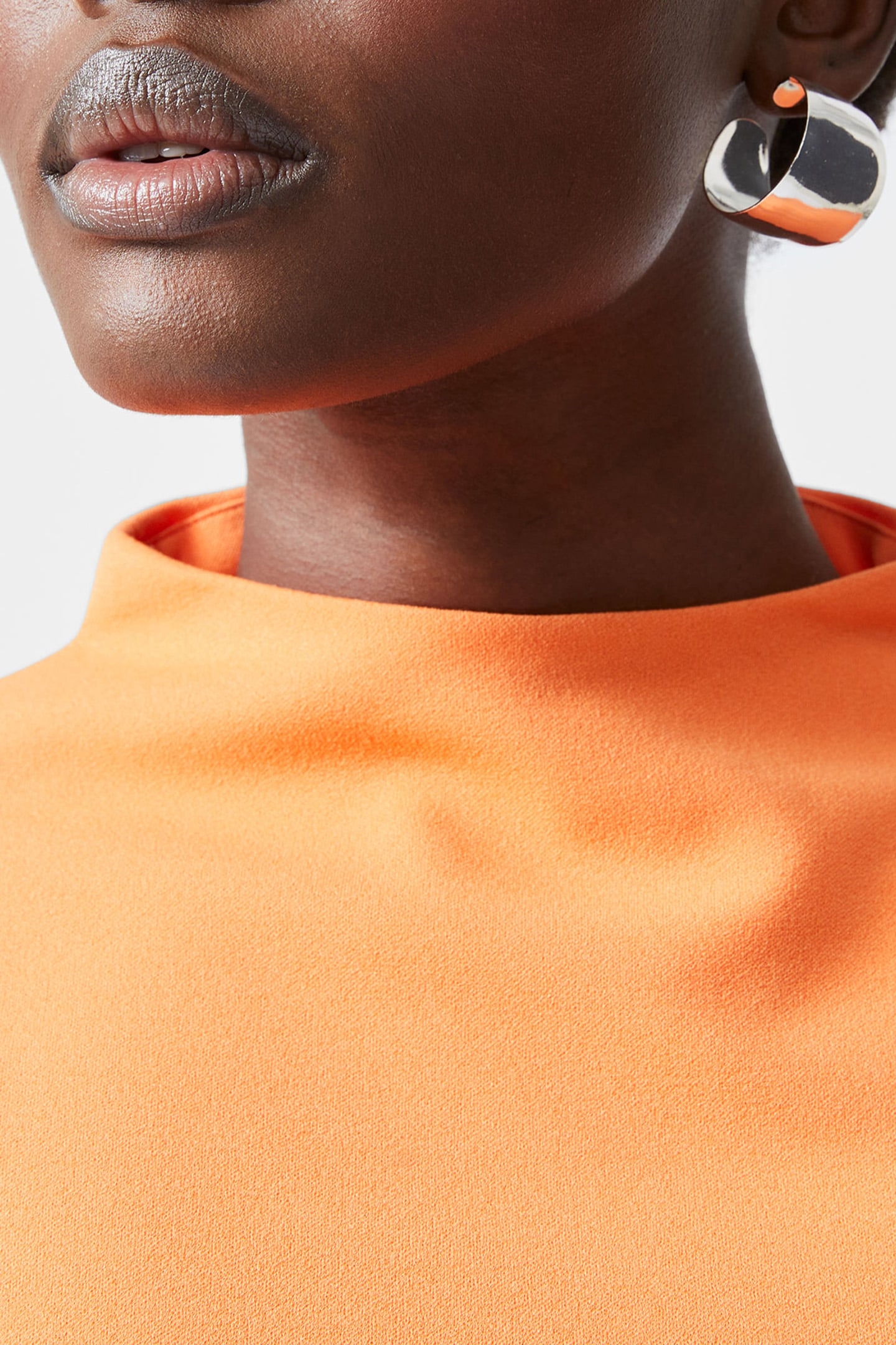 ZION TEXTURED JERSEY DRESS CORAL ROSE 4