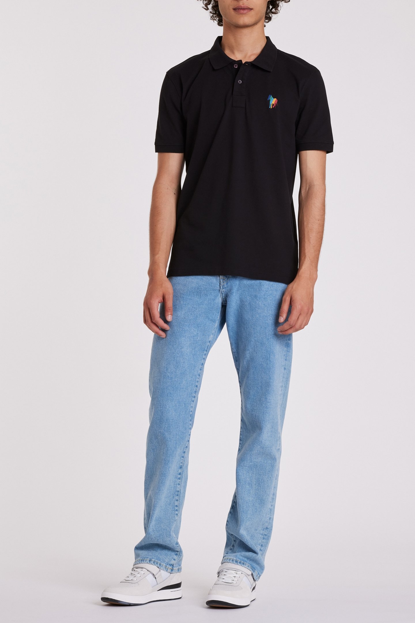 MENS REG FIT POLO ZEB EMB BLACK 3