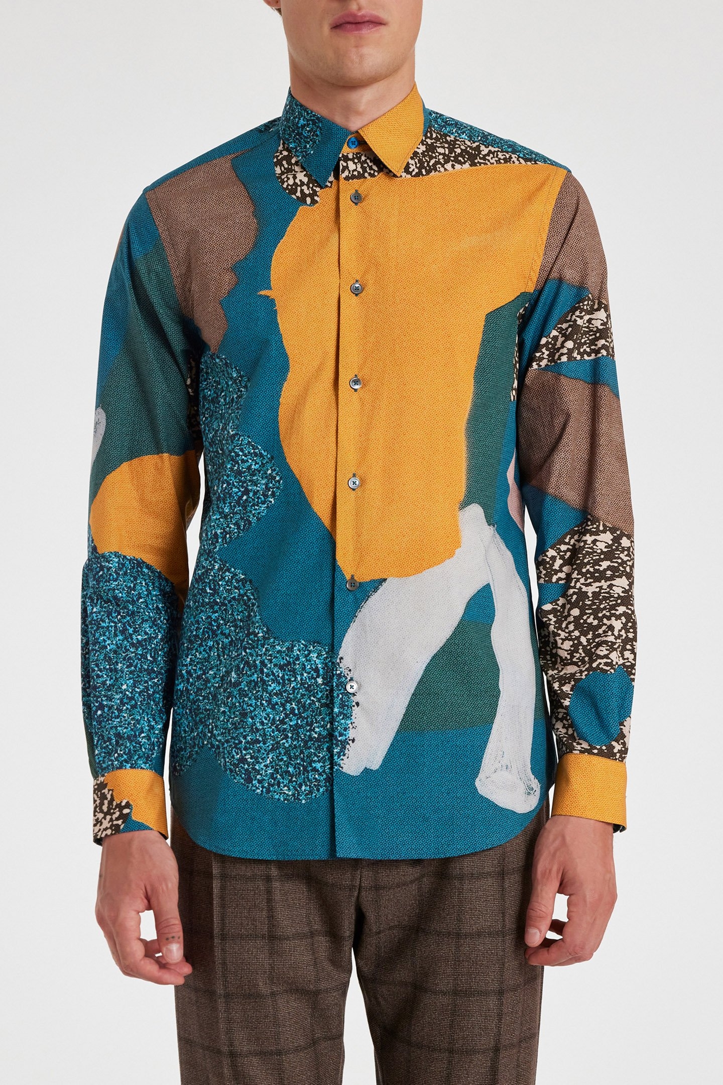 S/C REGULAR FIT SHIRT PETROL BLUE 1