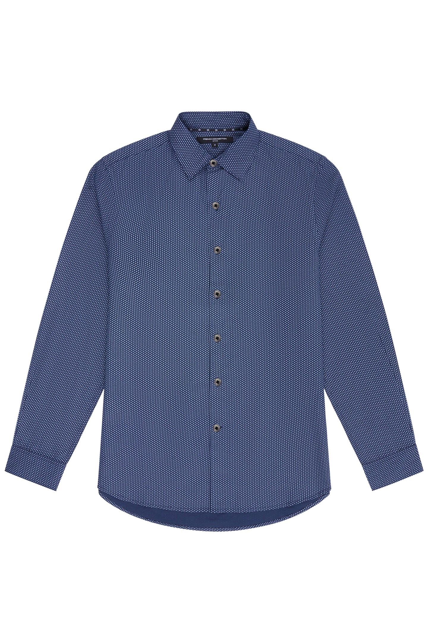 REGULAR FIT/ CLASSIC COLLAR BLUE PRINT 4