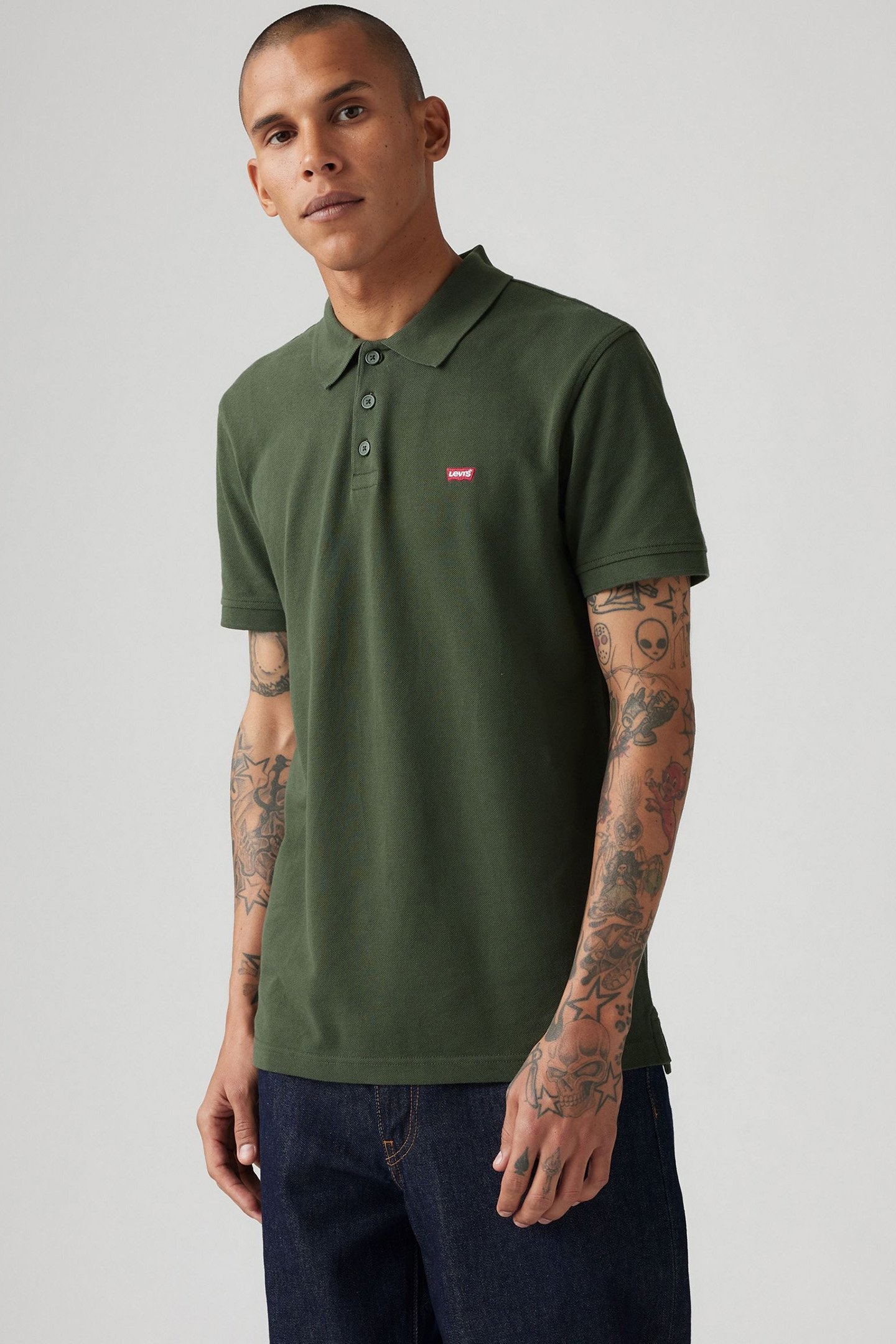 LEVIS HM POLO KOMBU GREEN PIQUE 5