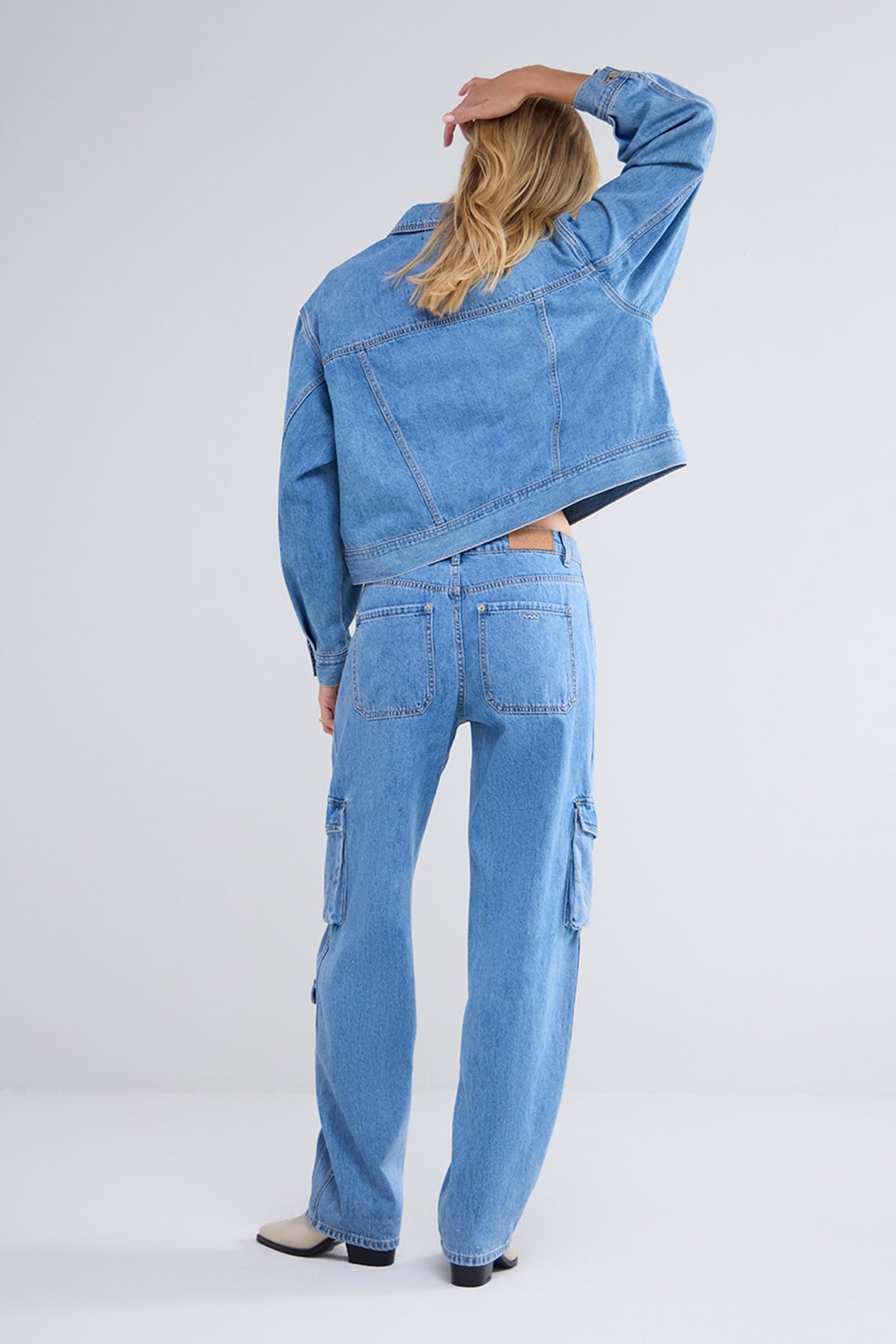 CARGO JEANS BAGGY COTTON JEANS BLUES 3