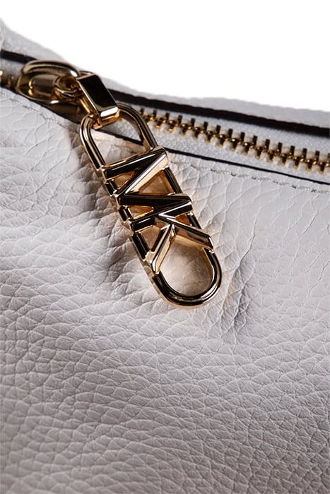 SMALL CROSSBODY BUCKET BAG IN WHITE 7