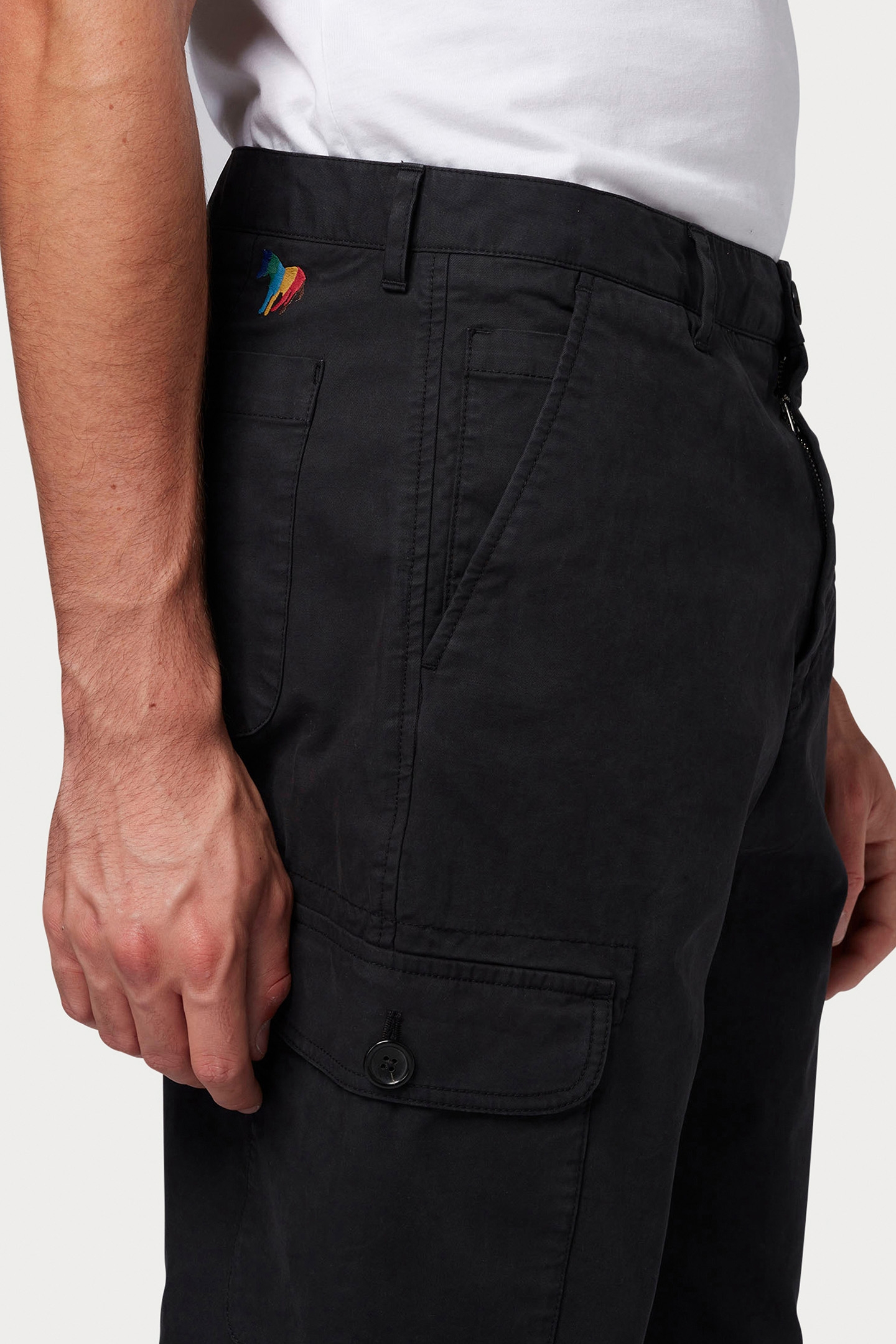 MENS CARGO TROUSER BLACK 5