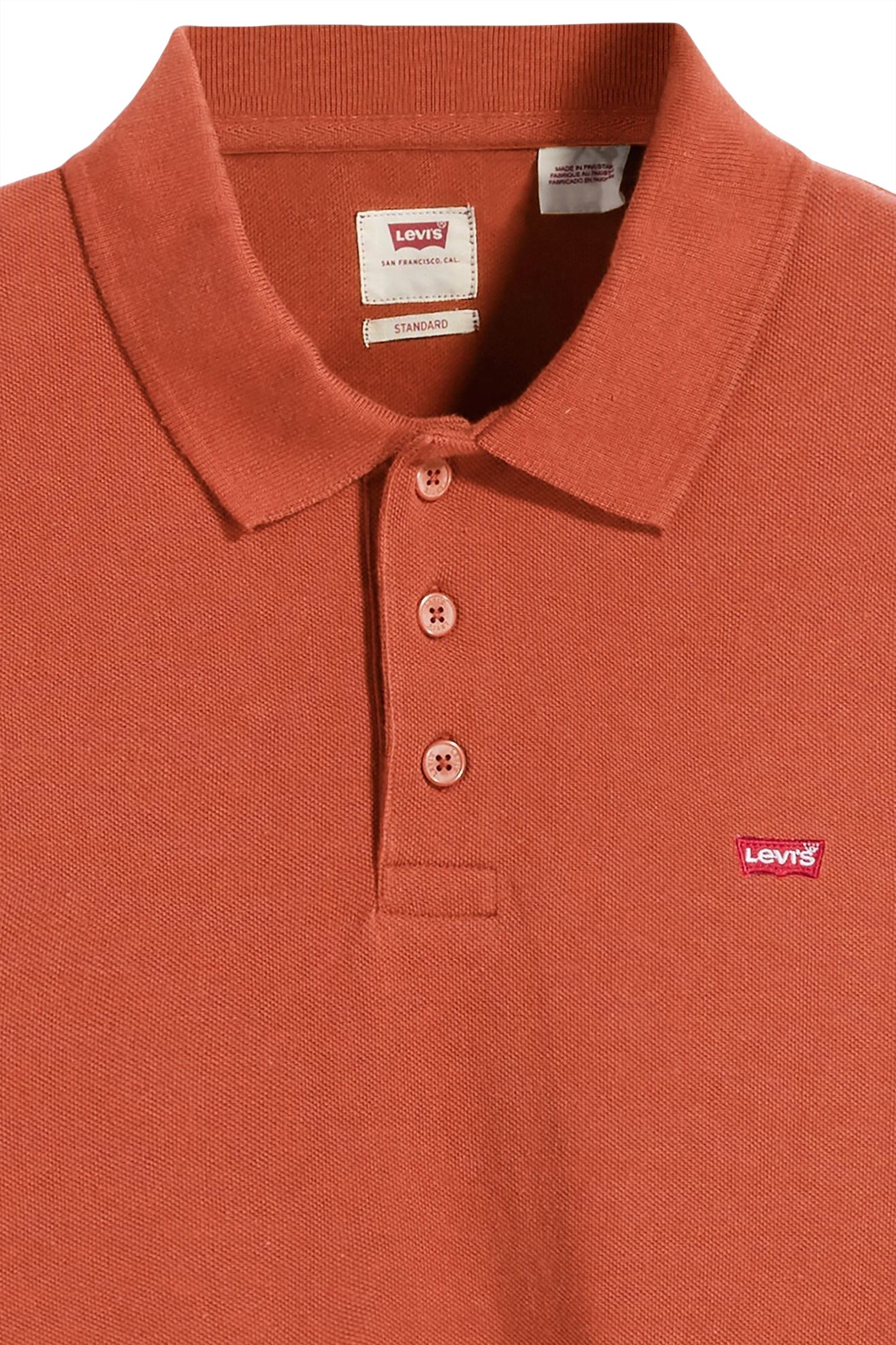 LEVIS HM POLO ETRUSCAN RED PIQUE 6