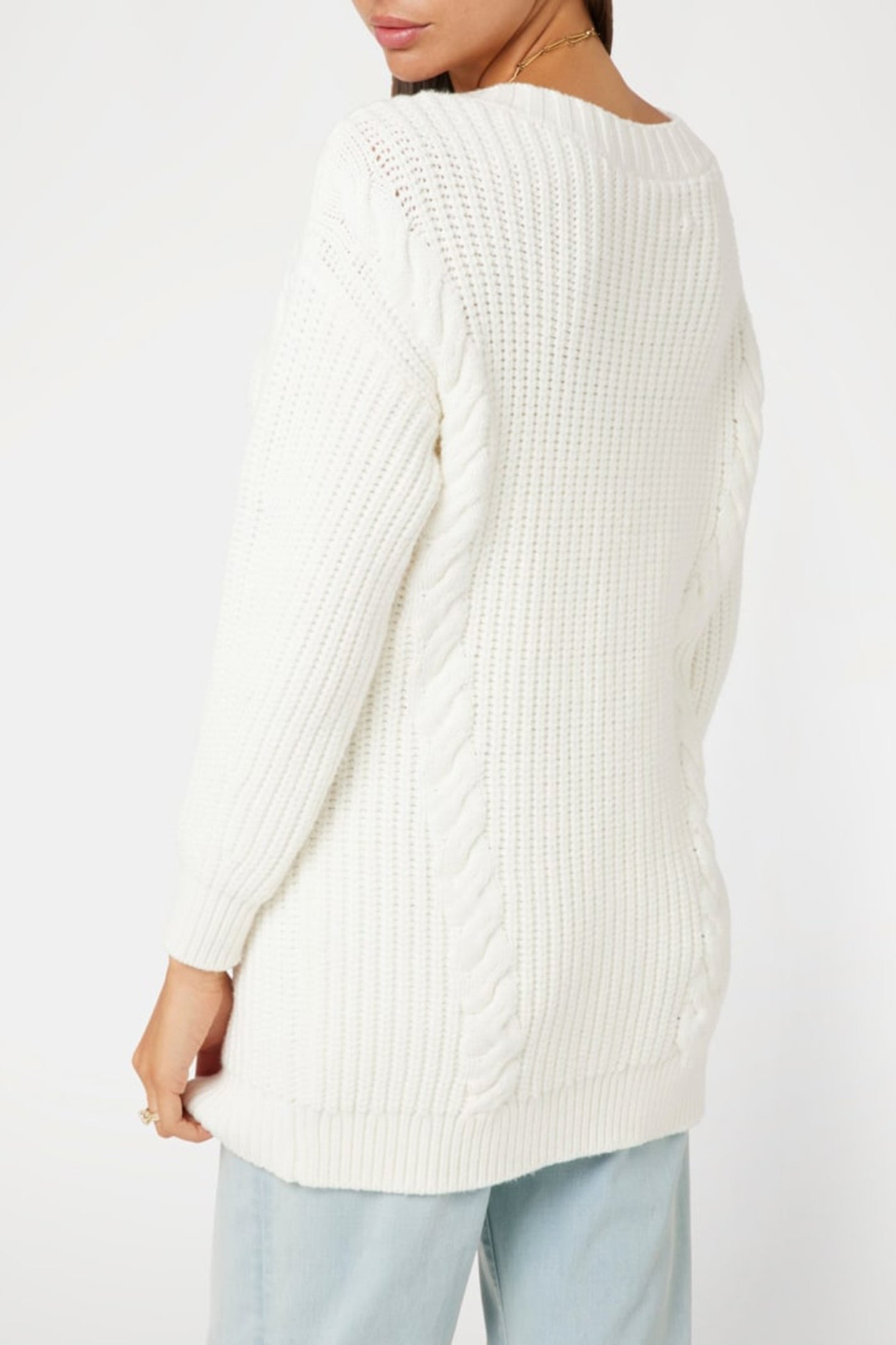 CHO OVER CARDI SWTR PALE PEARL 2