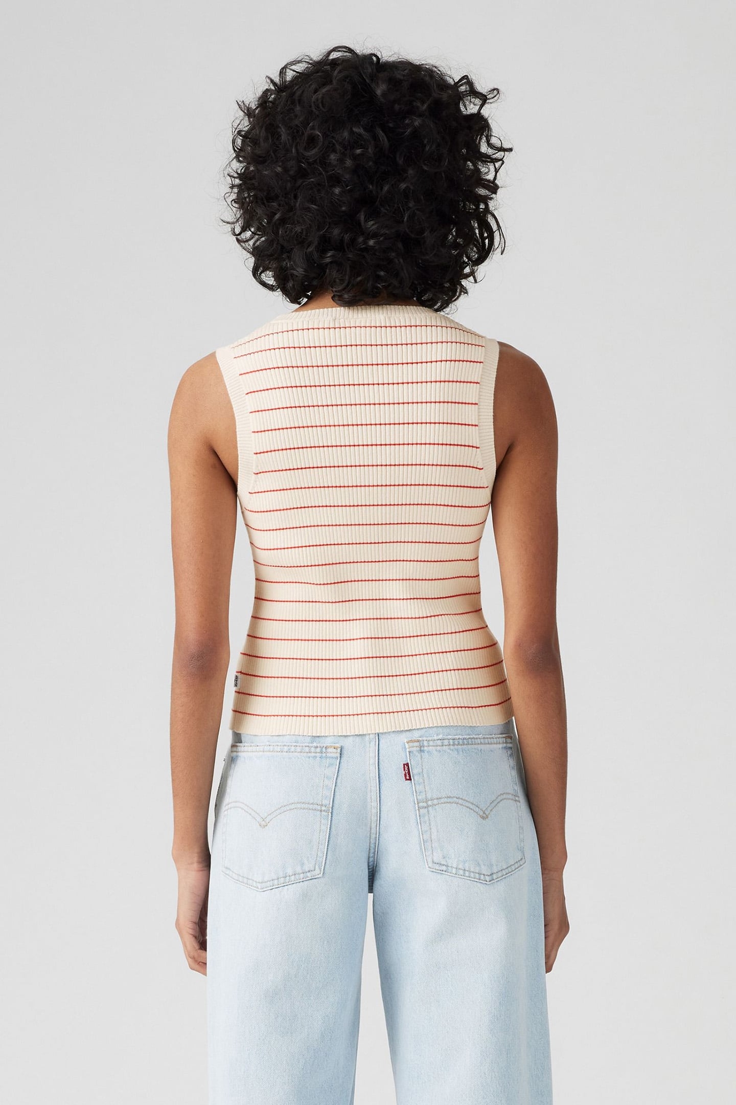 TULIP TANK JULES STRIPE EGRET 2