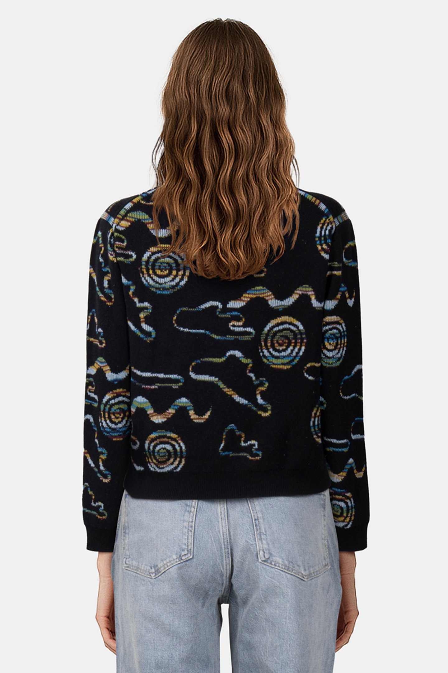 KNITTED SWEATER CREW NECK BLACK 2