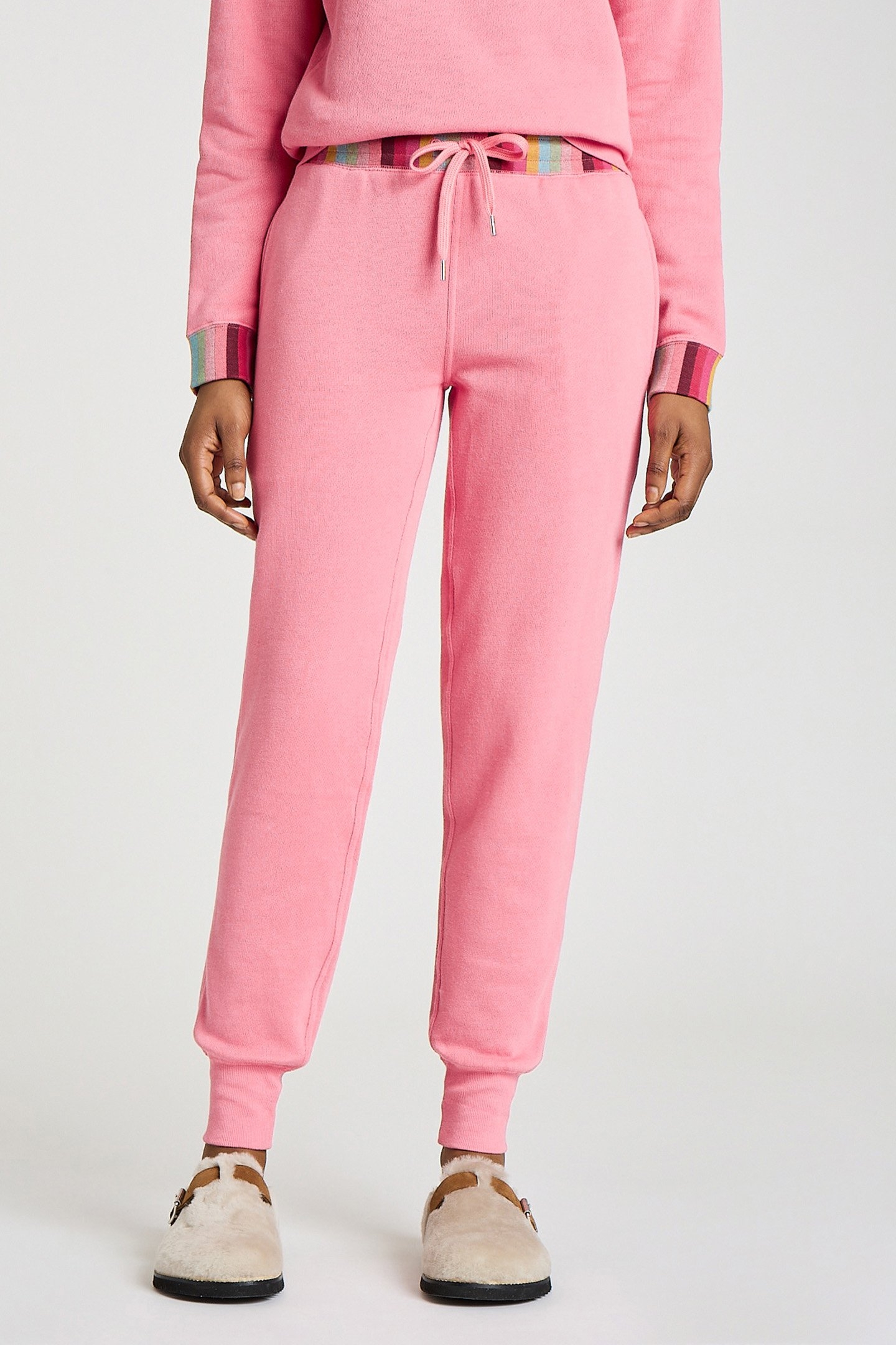 WOMEN PANT SWIRL RIB POWDER PINK 1