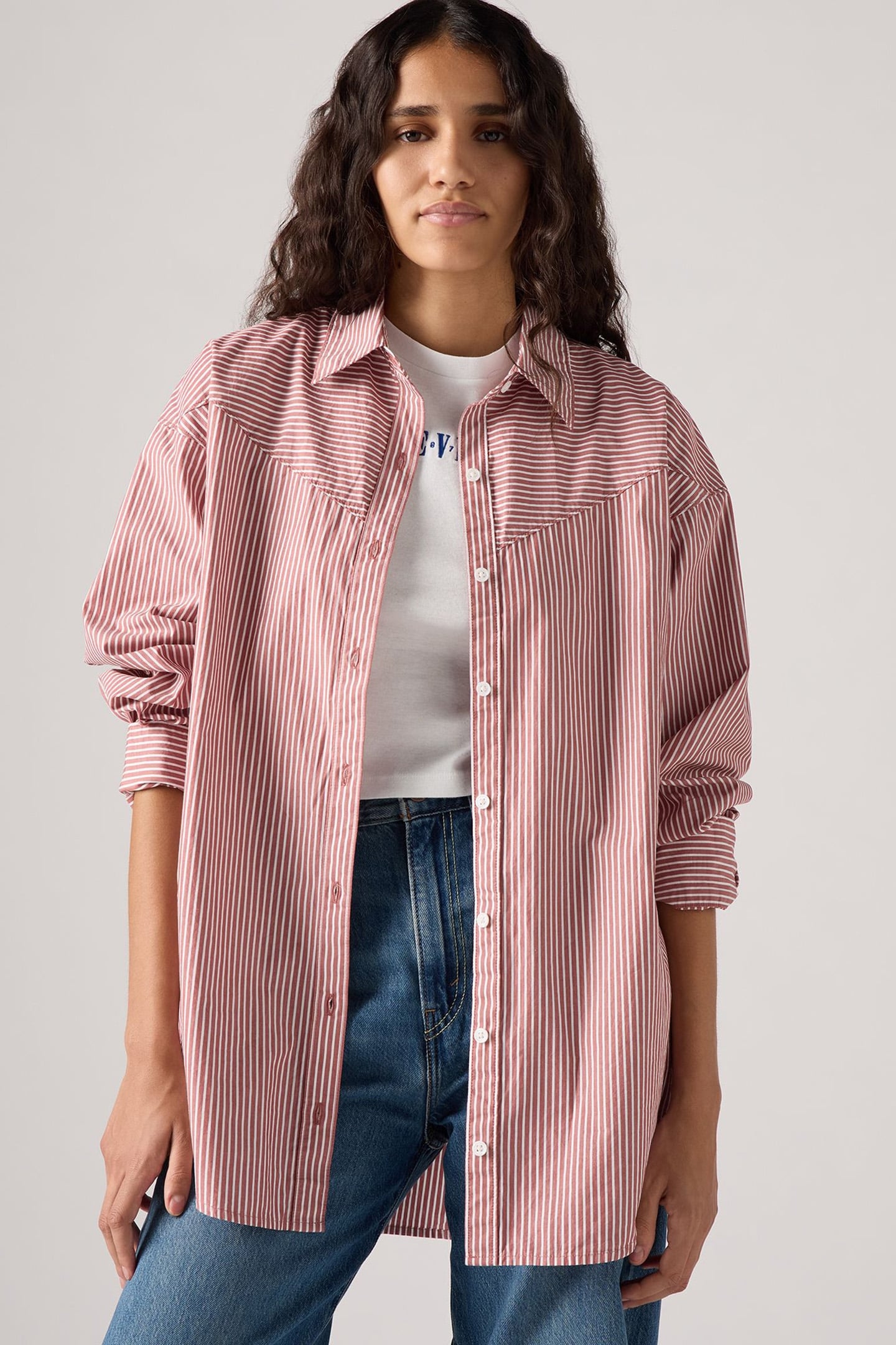 PIECED LOLA SHIRT REYNALDA STRIPE MARSAL 5