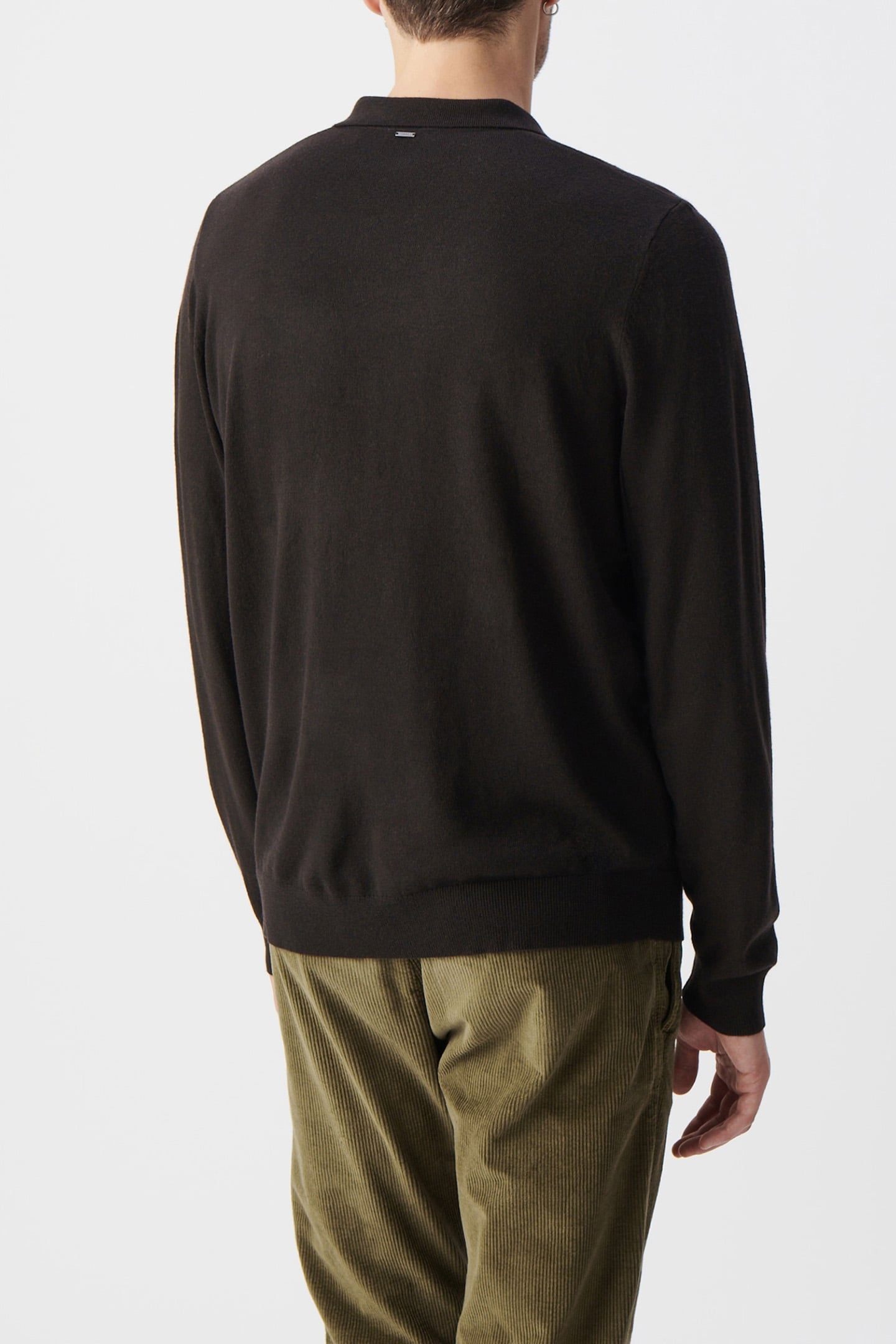 BROWN INTERLOCK POLO SHIRT 2