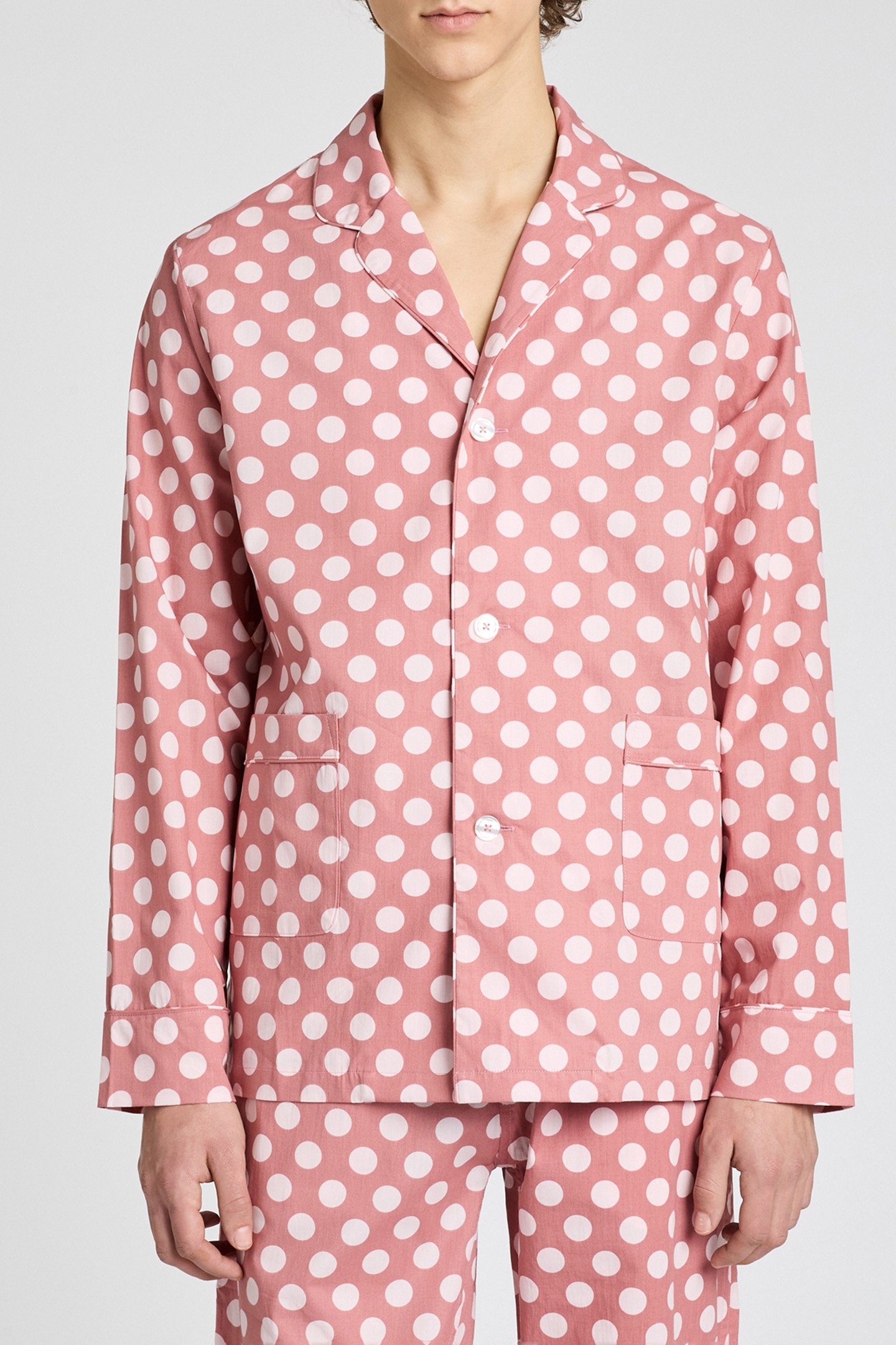 UNISEX PJ TOP L/SLV RED 1