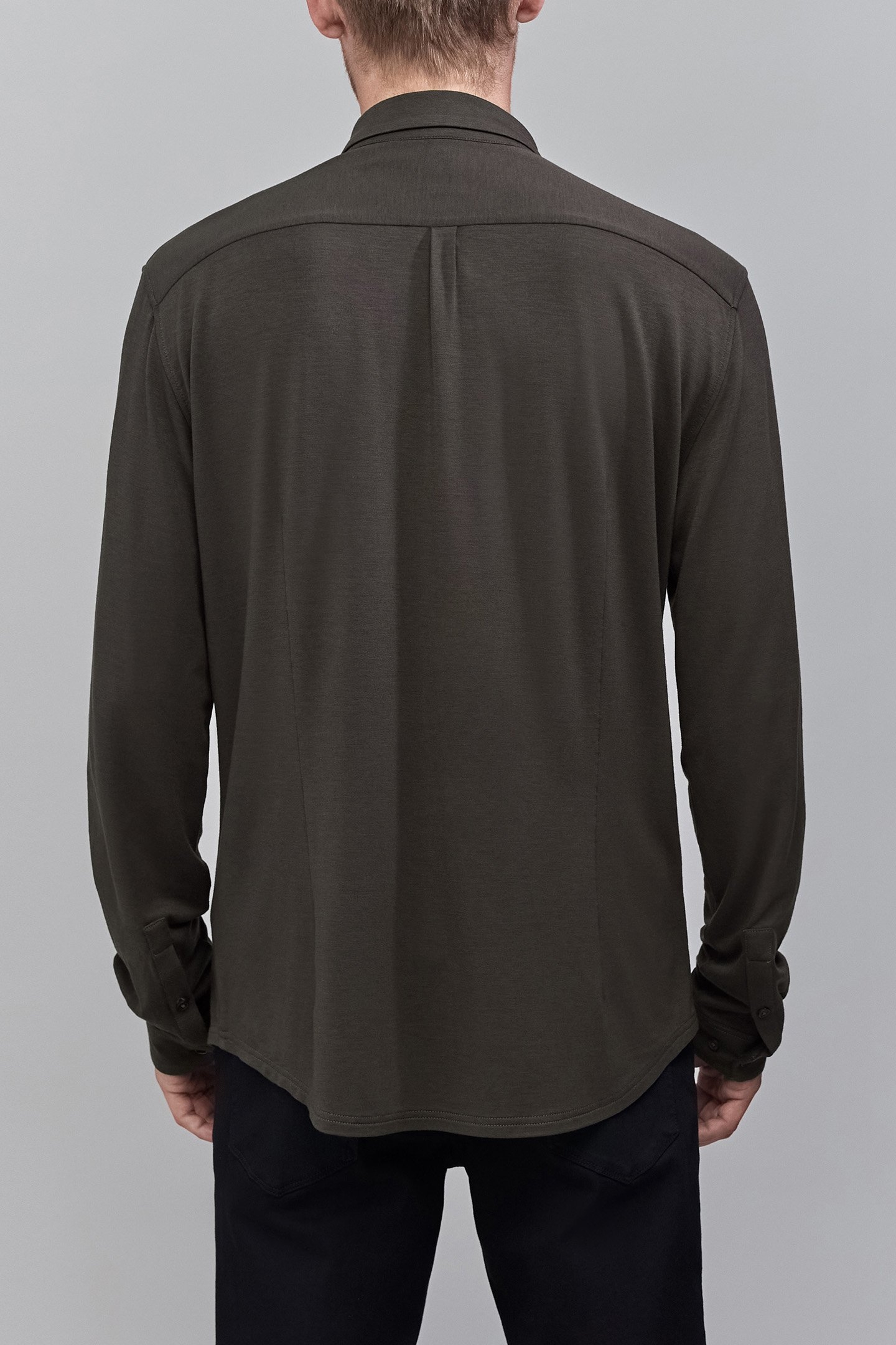 SHIRT REGULAR DARK GREEN MESH ULTRA MOBILITY HOMME 2