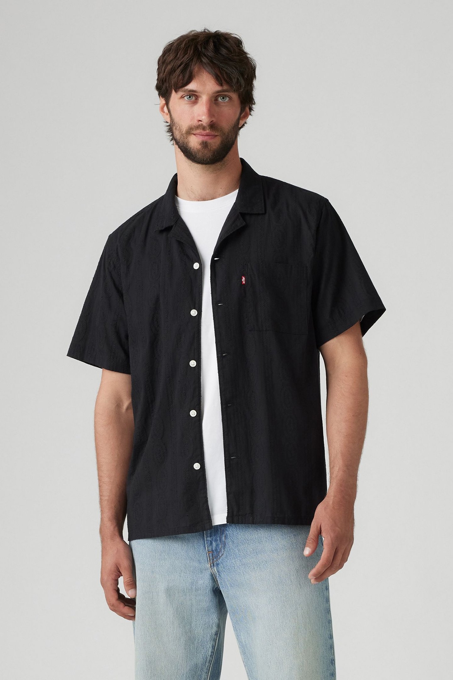 THE SUNSET CAMP SHIRT EMBER DETAIL STRIP 1