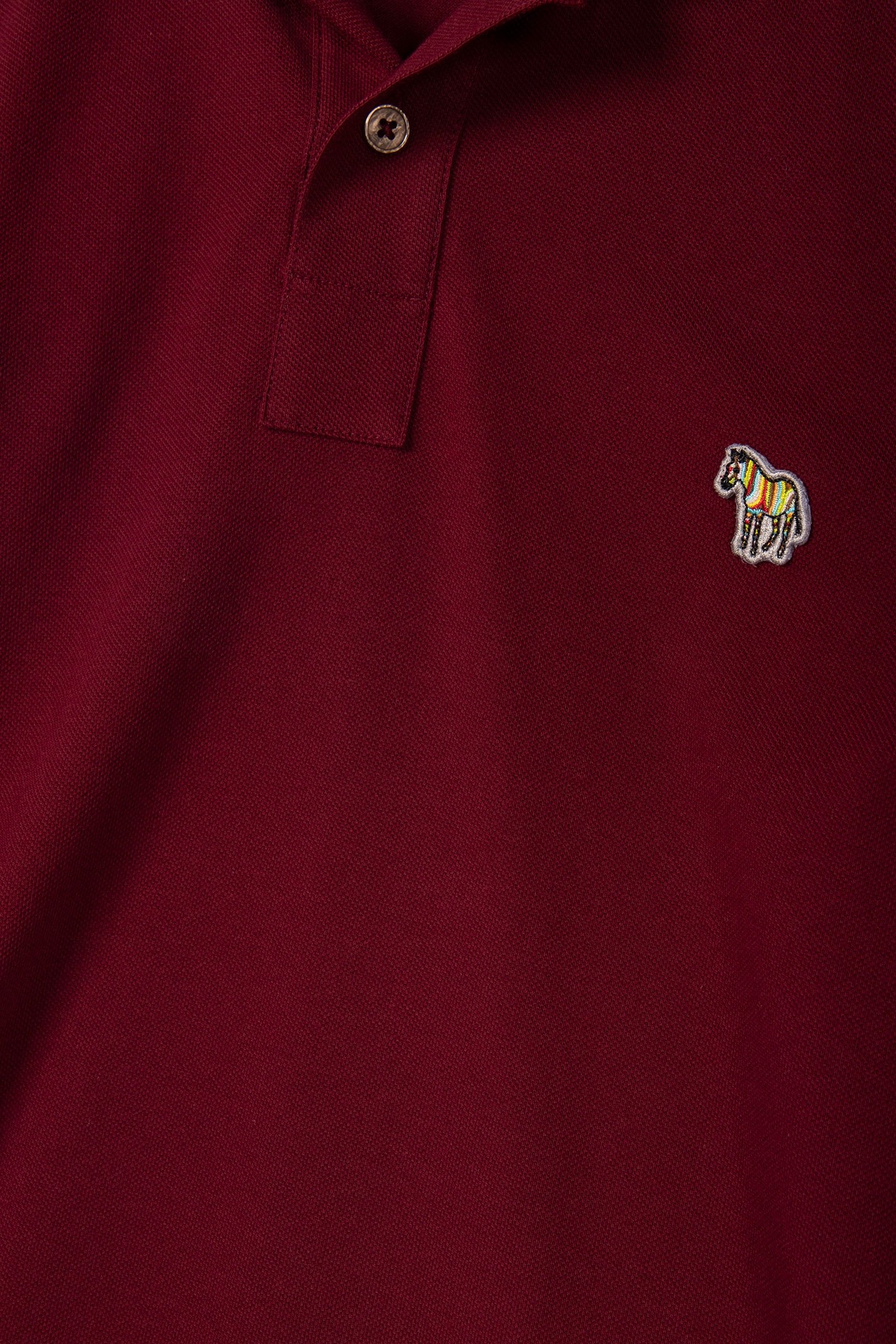 SLIM FIT POLO ZEB BADGE BURGUNDY/BORDE 5
