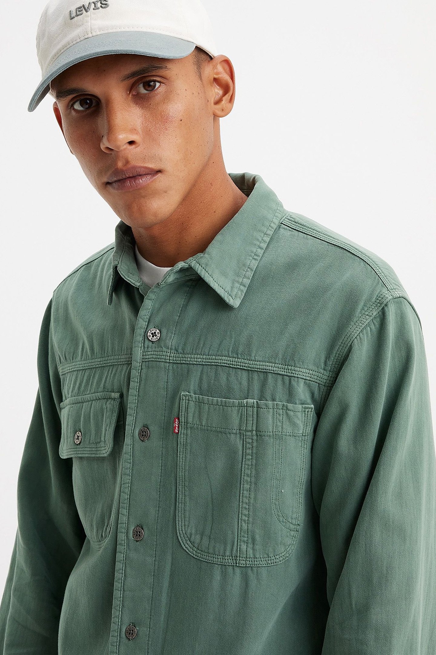 LS AUBURN WORKER OLIE FOREST GARMENT DYE 6