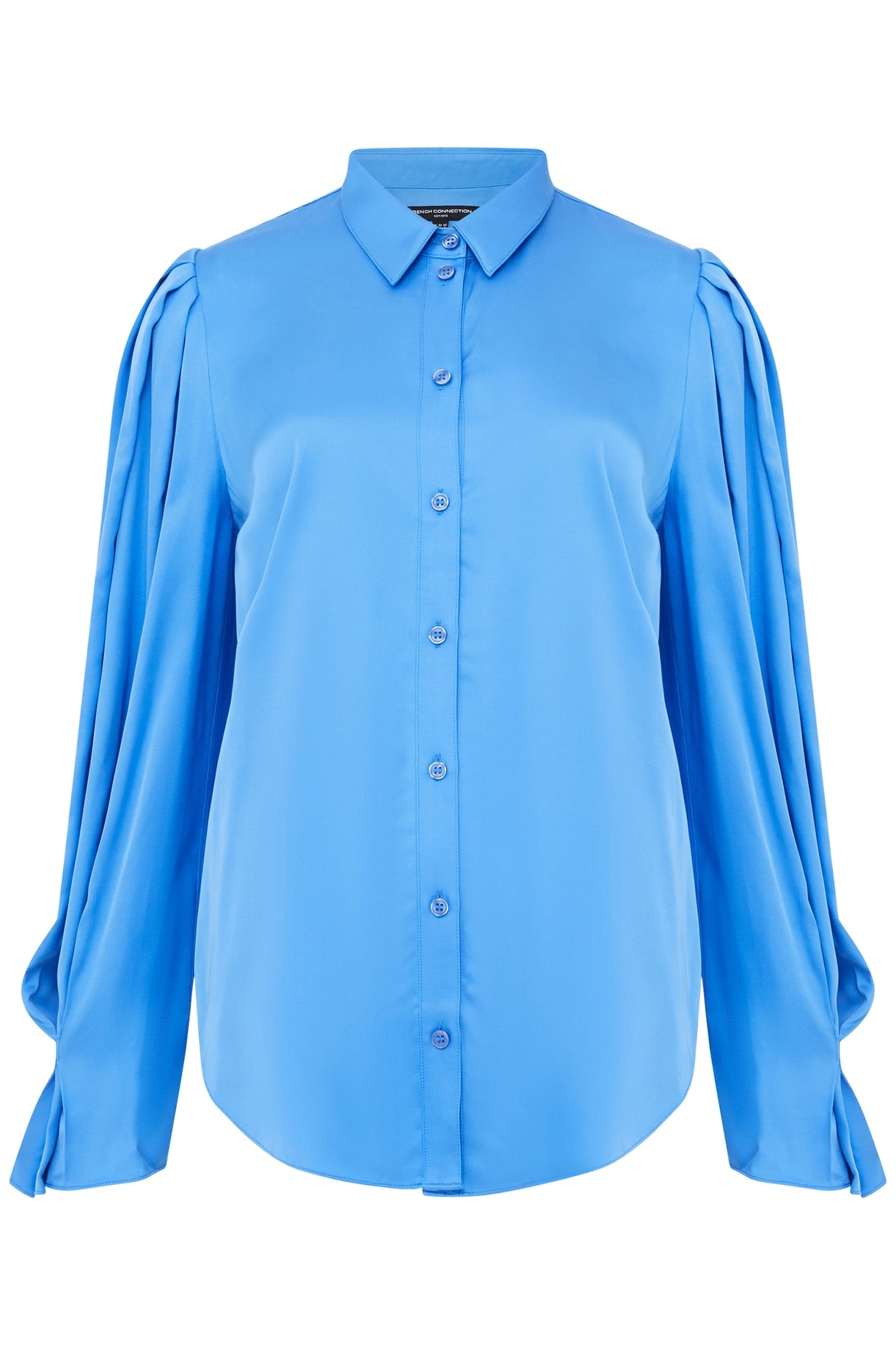 ENNIS SATIN SLEEVE DETAIL SHRT ULTRAMARINE 3