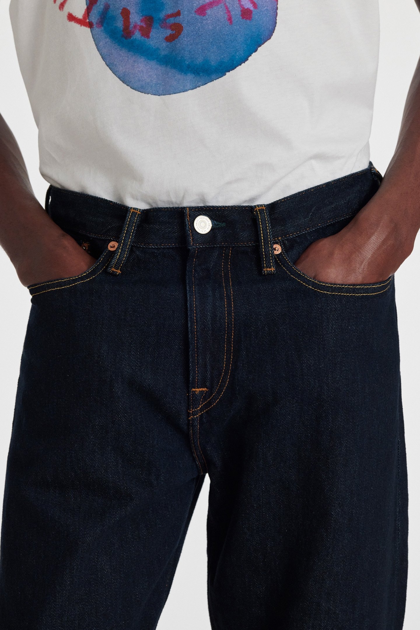 TAPERED FIT JEAN RINSE WASH 6