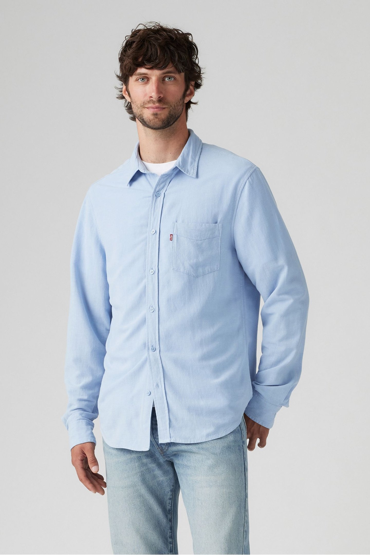 SUNSET 1 POCKET STANDARD CHAMBRAY BLUE 1