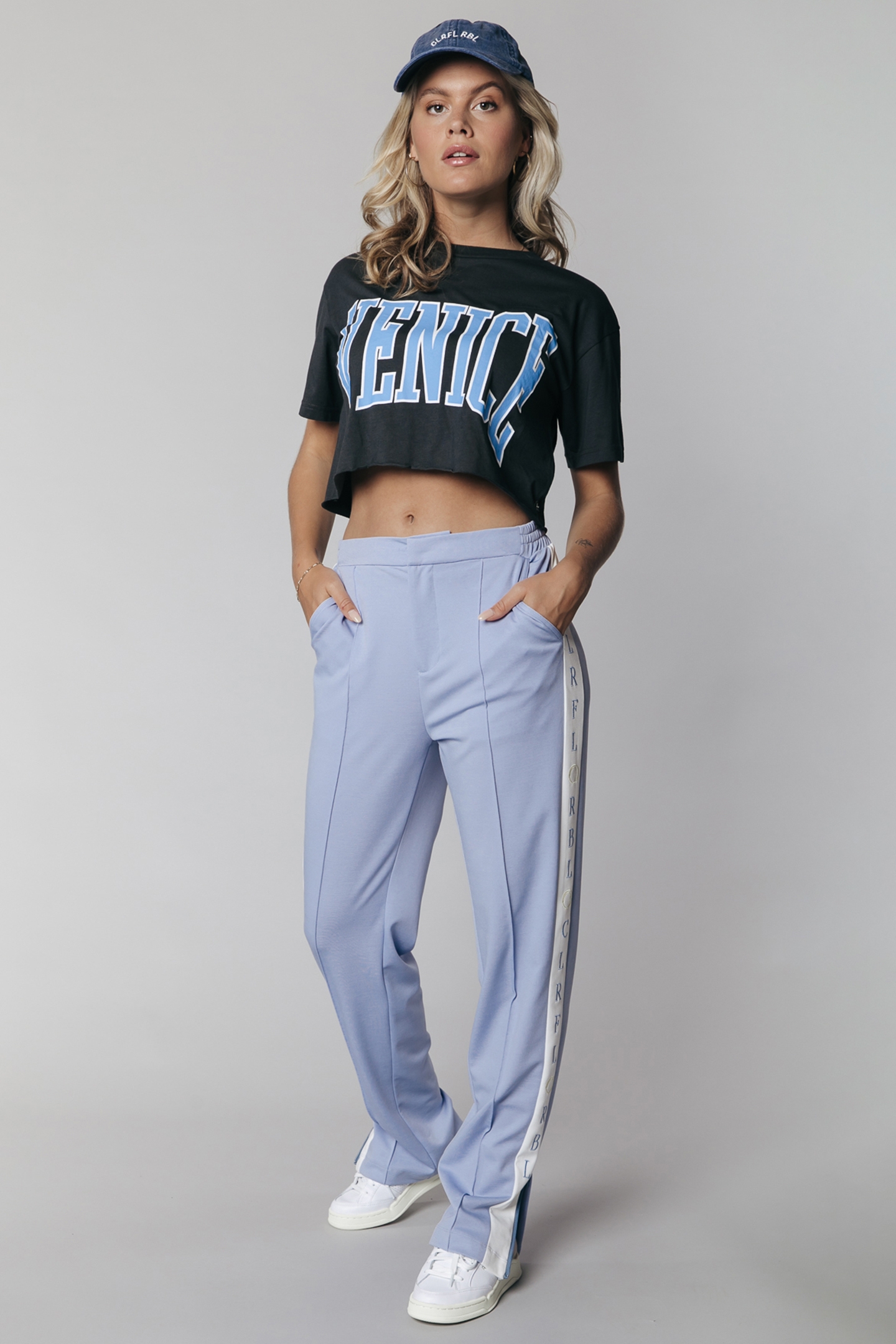 LOA LOGO TRACKSUIT PANTS SOFT BLUE 1
