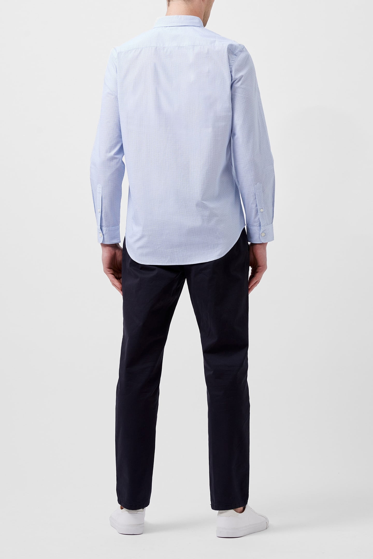 REGULAR FIT/CLASSIC COLLAR BLUE DOT 3