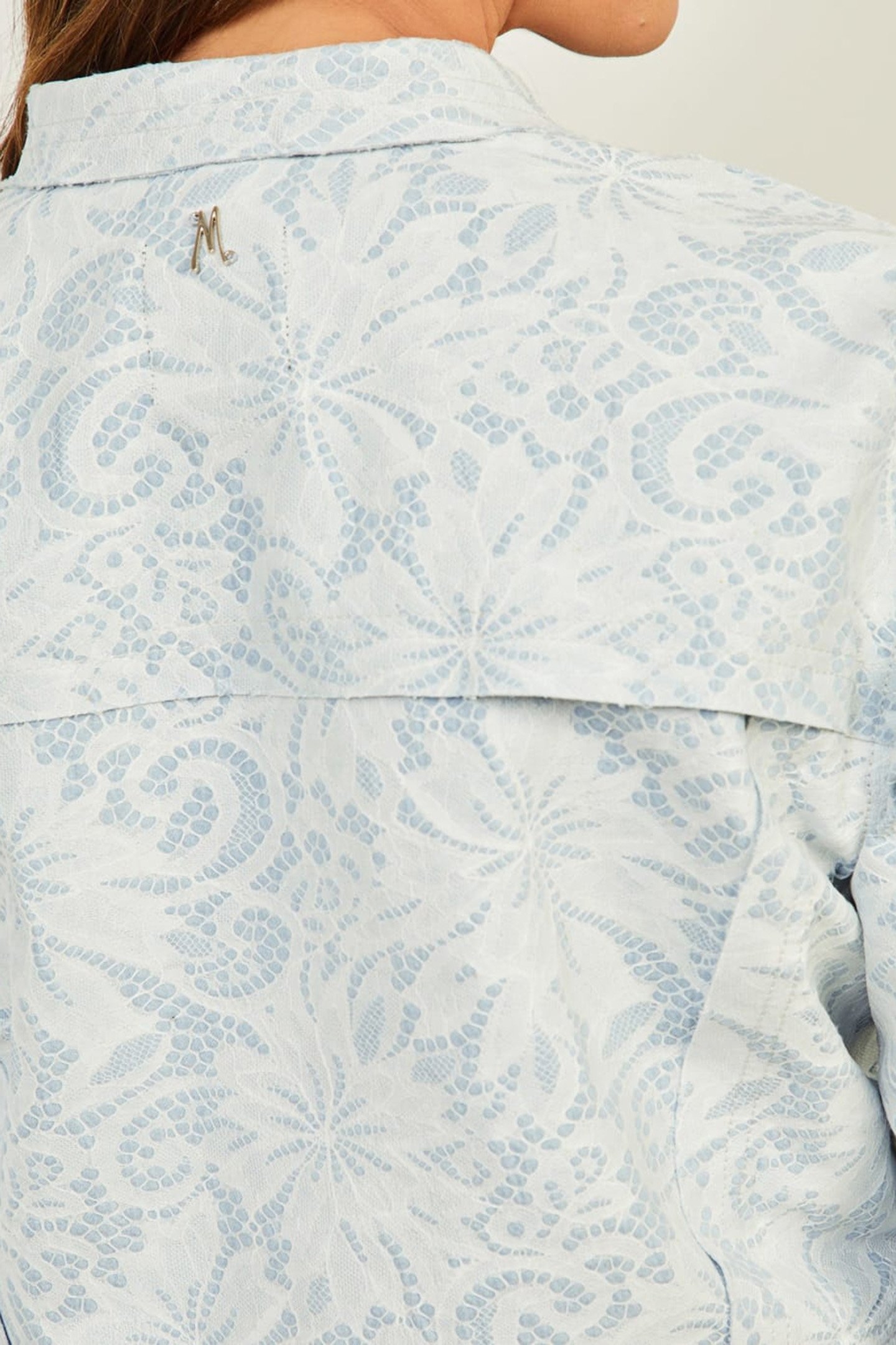 GLAM ROMANTICA JACKE LIGHT WASH DENIM LAC 7