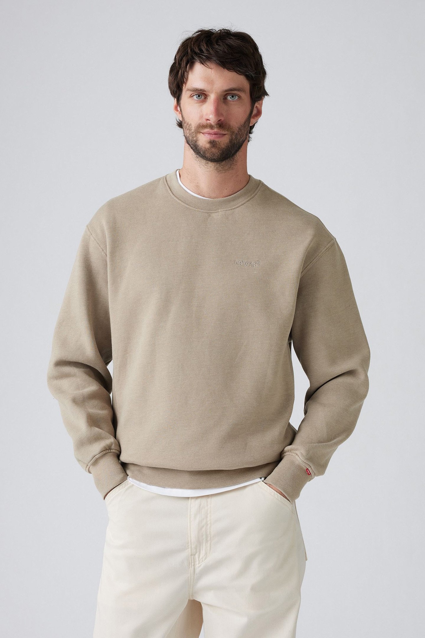 AUTHENTIC CREW TWOTONE OVERDYE EGRET 1