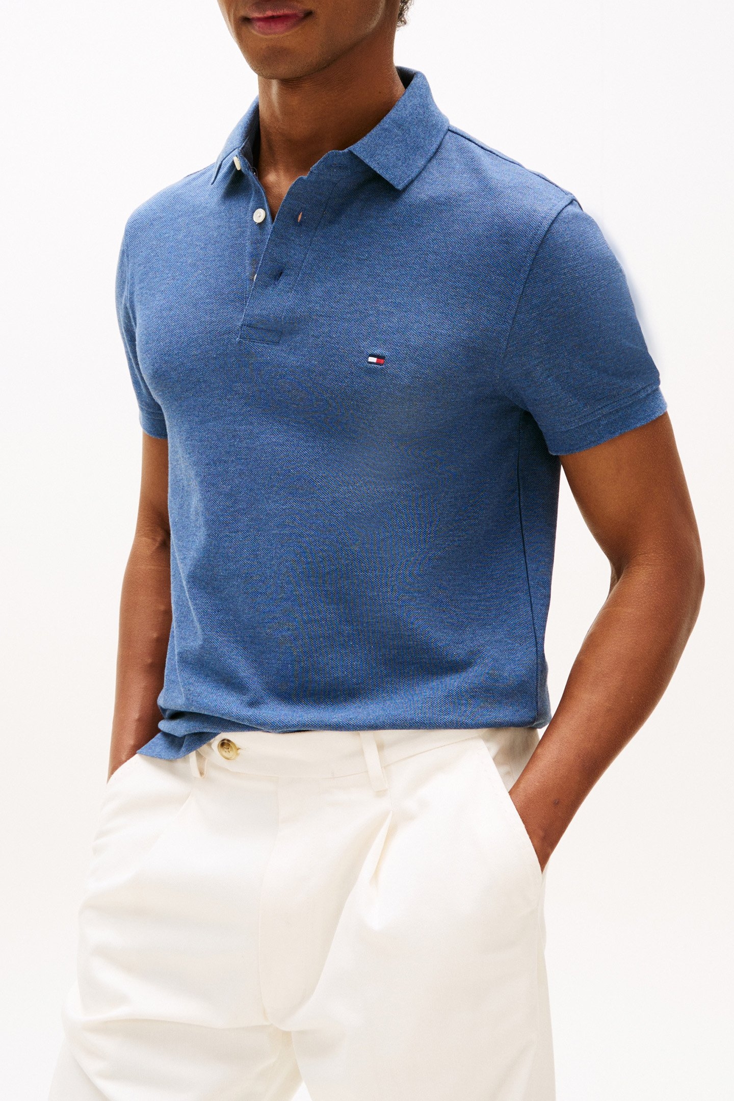 1985 SLIM POLO FADED INDIGO HEATHER 1