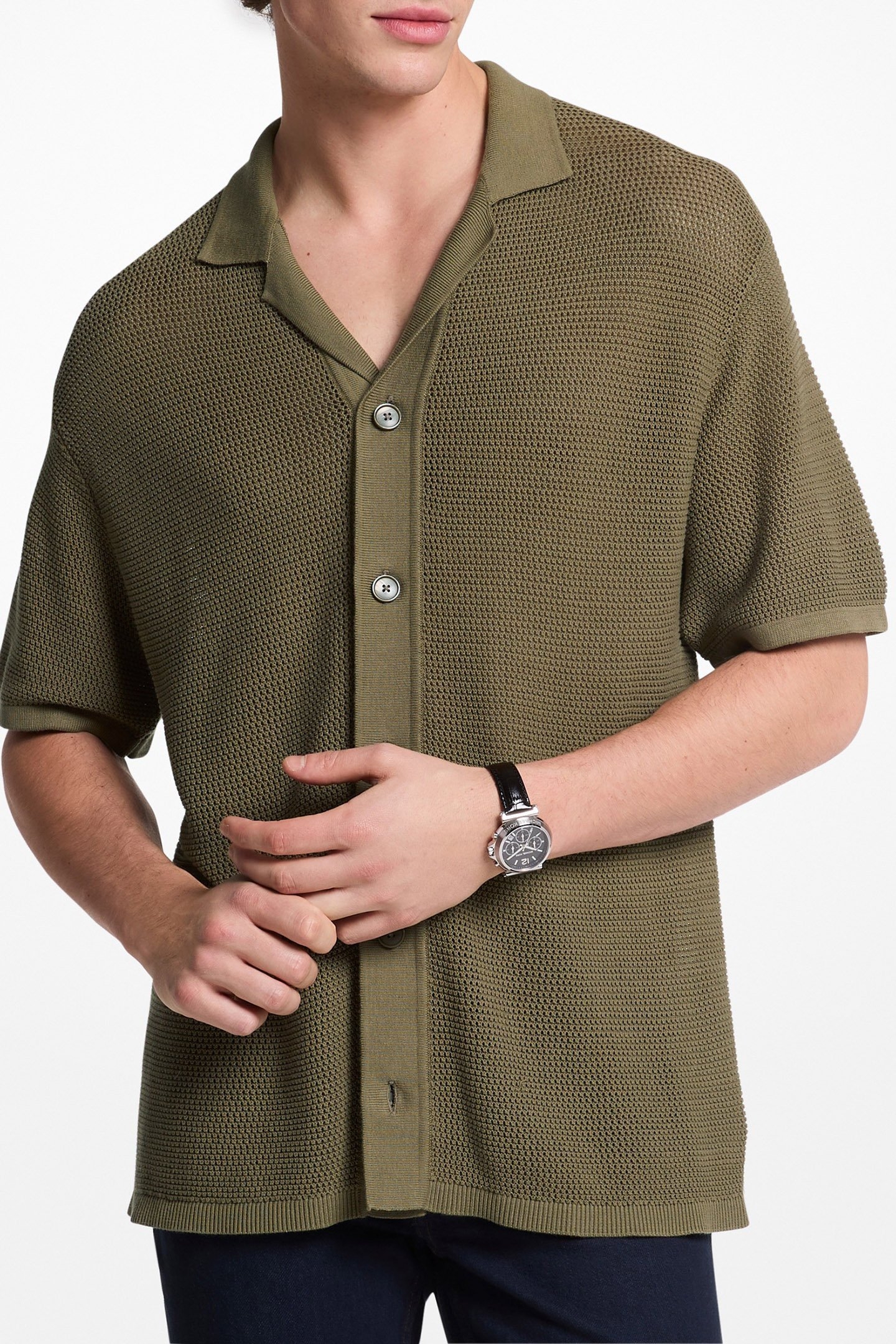 MESH SHIRT IN SAFARI GREEN 1