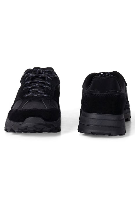 TREELINE LOW LACE UP SNEAKER BLACK SUEDE 2