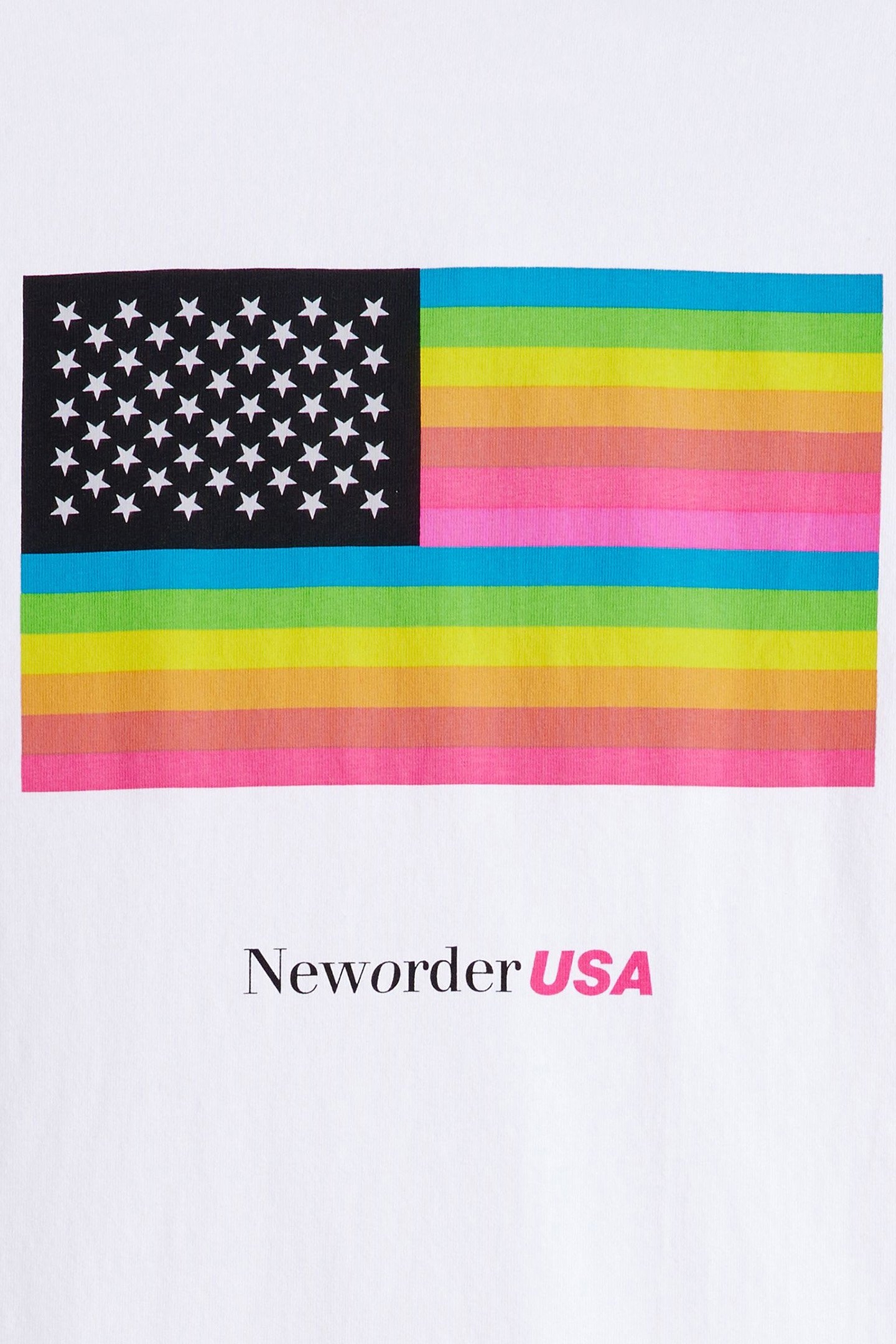BAND TEE NEW ORDER USA WHITE GRAPHIC 6