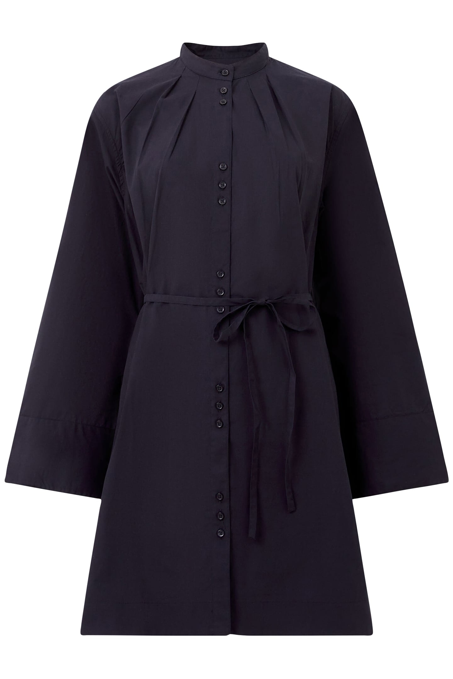 ALISSA COT WIDE SLV SHIRT DRES BLACKOUT 3